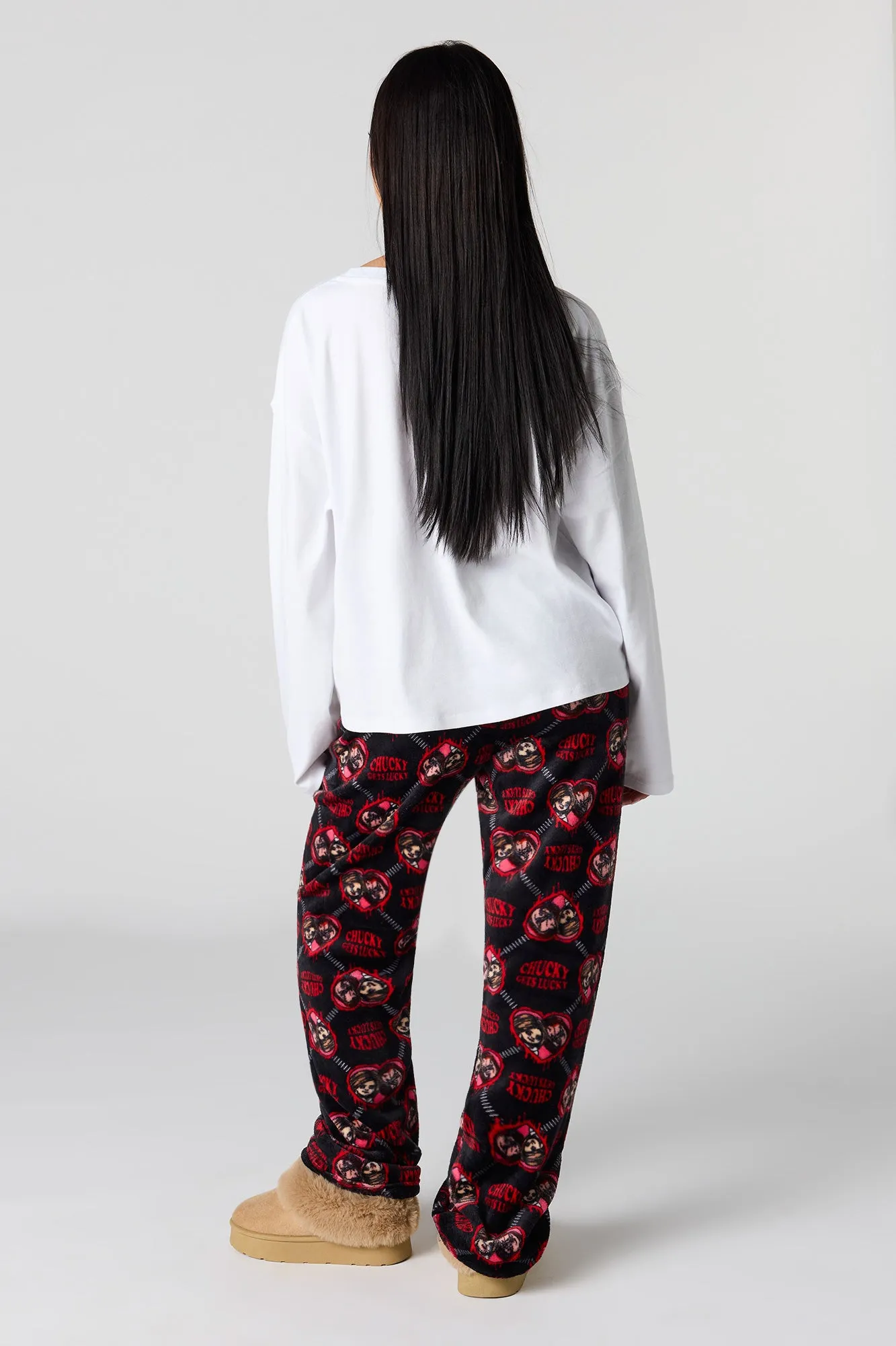 Plush Printed Pajama Pant sold by Urban Planet product image thumbnail 3