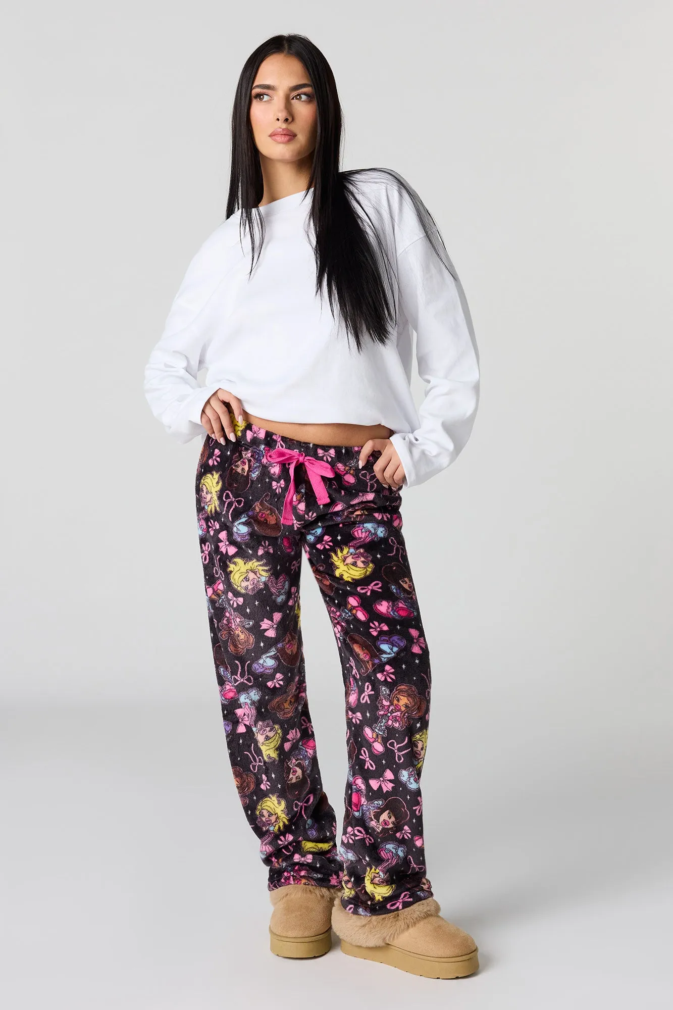 Plush Printed Pajama Pant sold by Urban Planet product image thumbnail 4