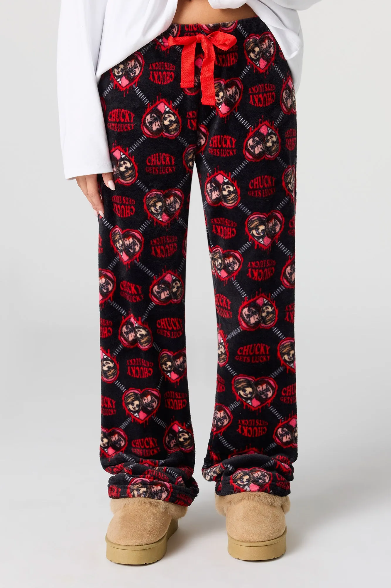 Plush Printed Pajama Pant sold by Urban Planet product image thumbnail 2