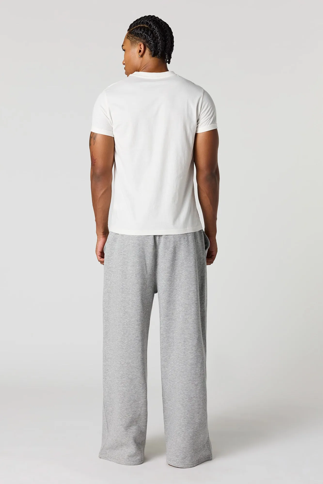 Fleece Wide Leg Sweatpant sold by Urban Planet product image thumbnail 3