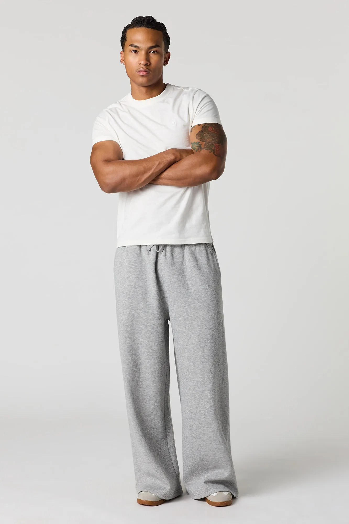 Fleece Wide Leg Sweatpant sold by Urban Planet product image thumbnail 2