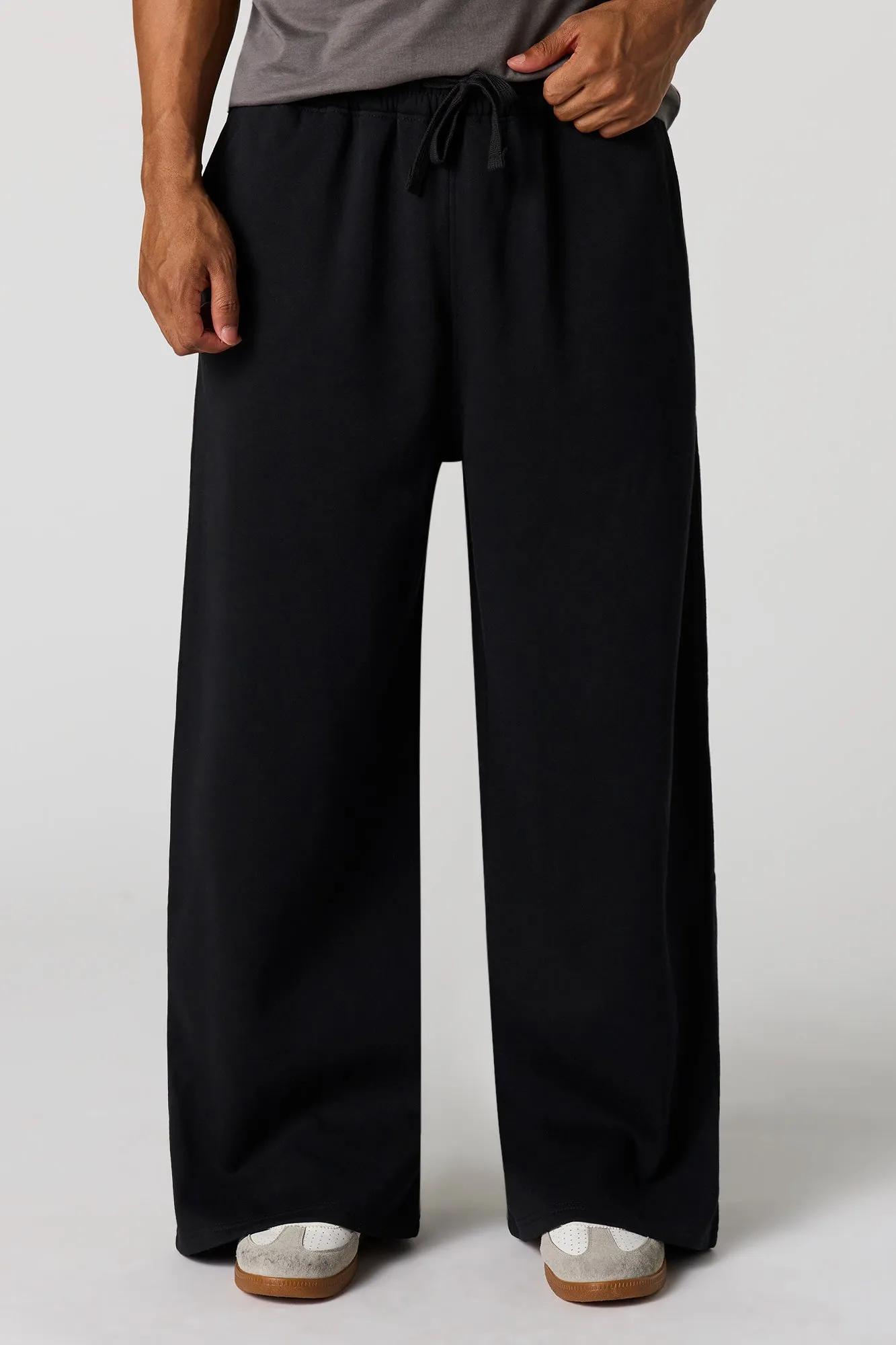 Fleece Wide Leg Sweatpant sold by Urban Planet product image thumbnail 4