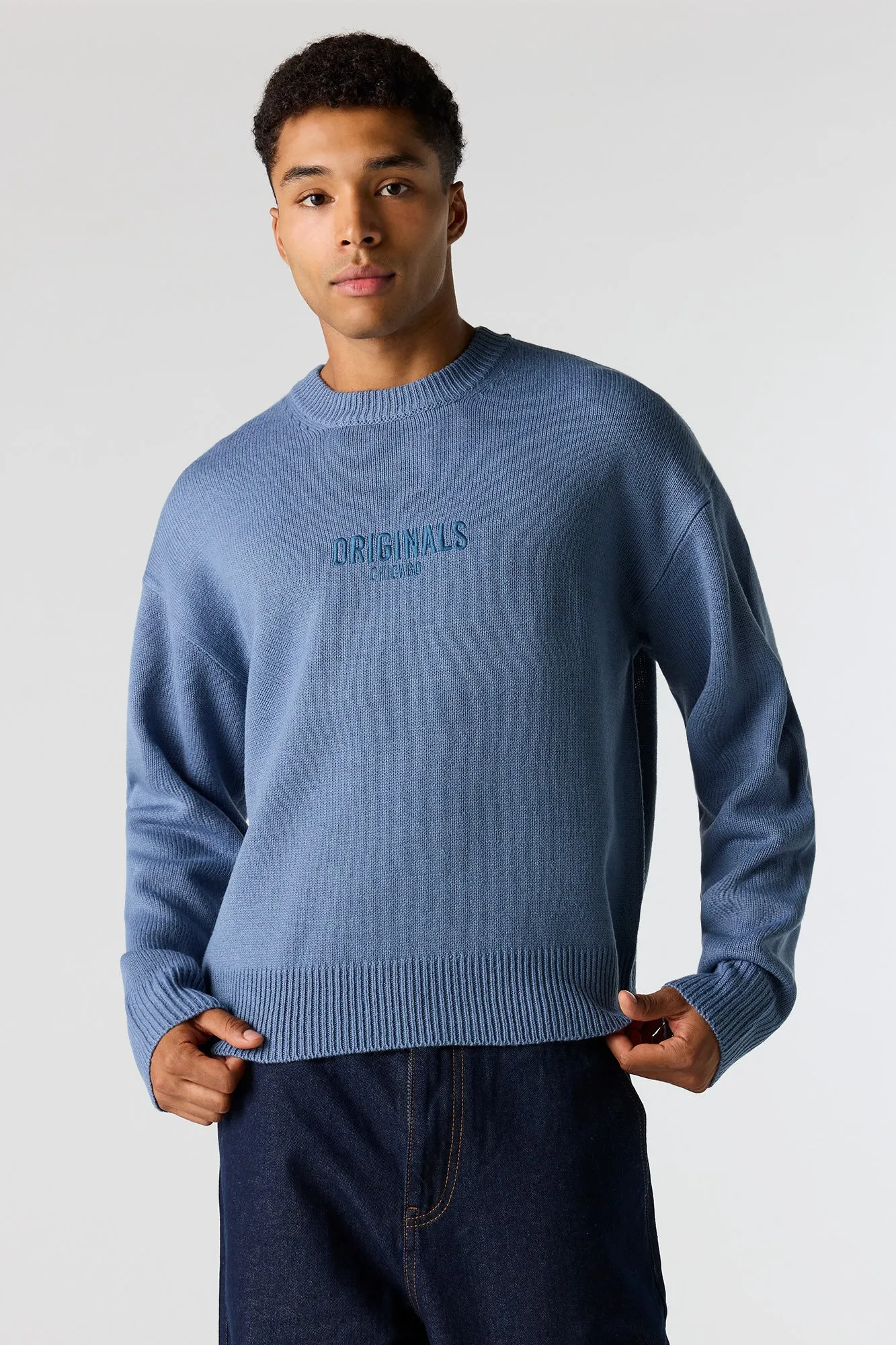 Embroidered Boxy Sweater sold by Urban Planet product image thumbnail 4