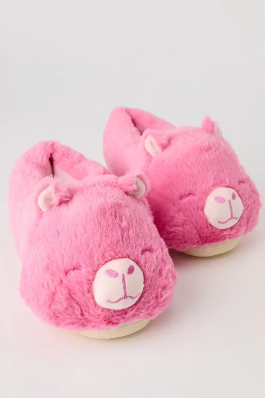 3D Bear Faux Fur Slippers sold by Urban Planet