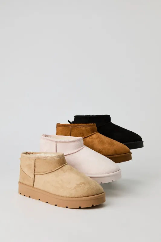 Faux Suede Ankle Booties sold by Urban Planet