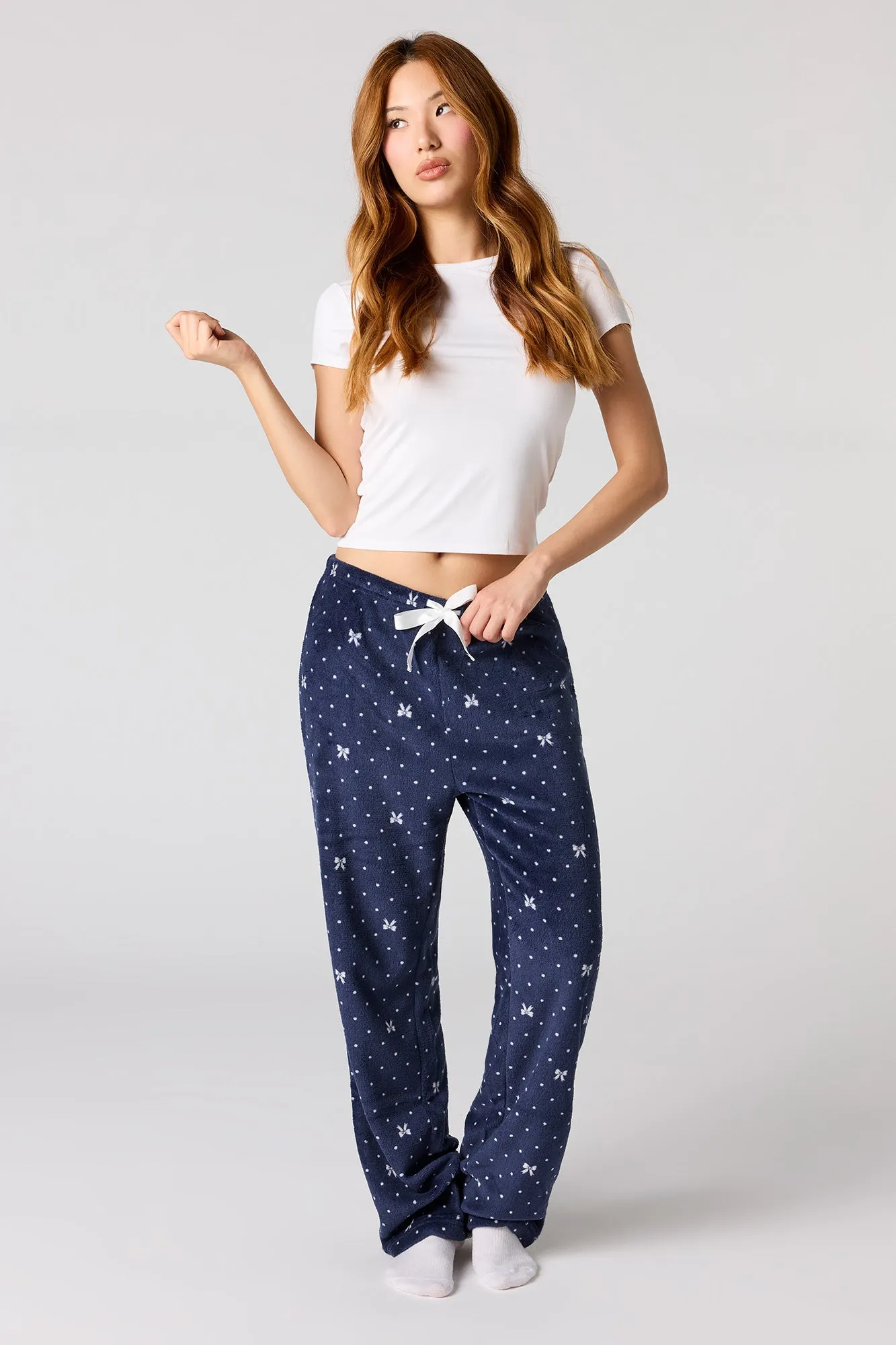 Plush Printed Pajama Pant sold by Urban Planet