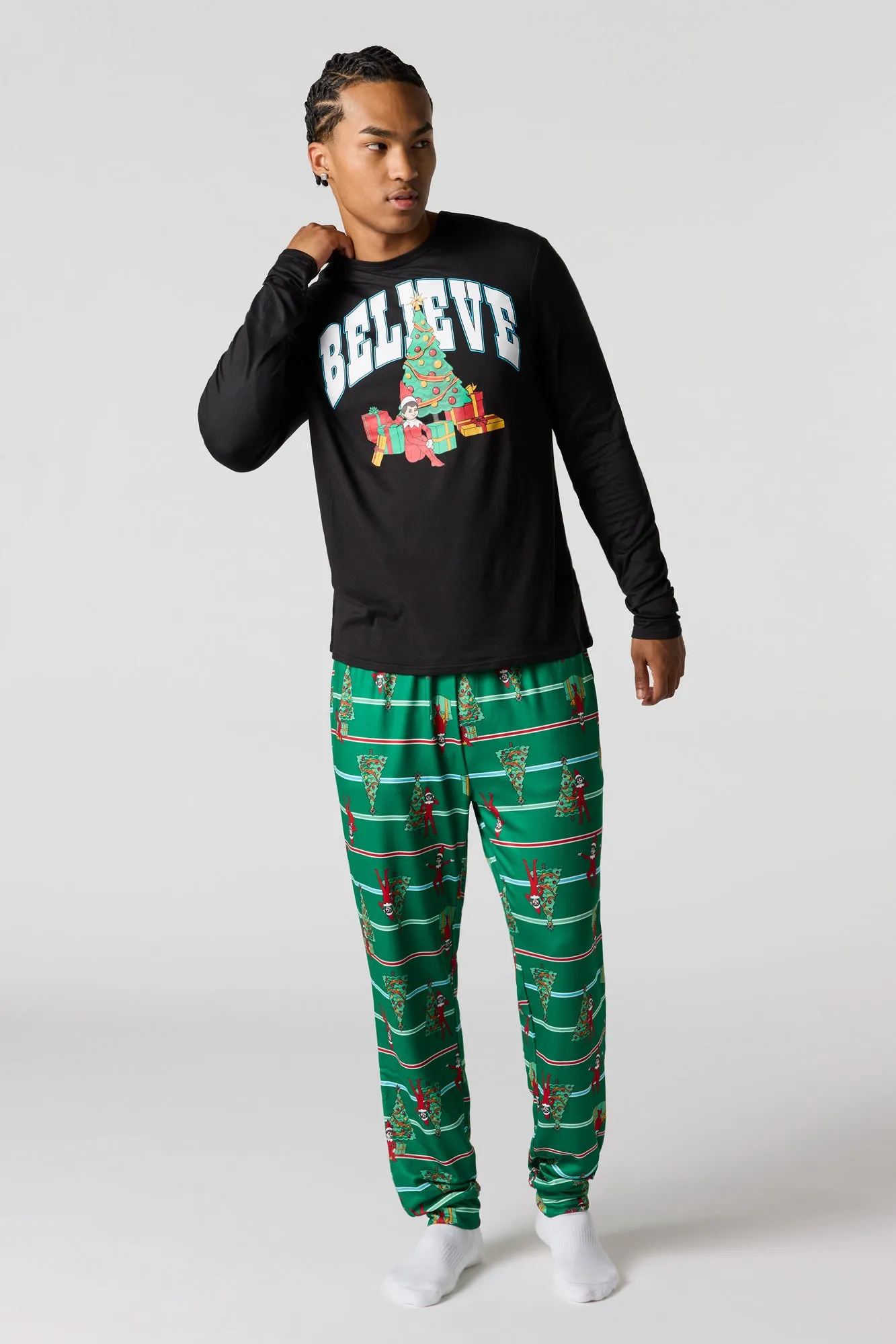 Mens Fammy Jammies Gift Elf on the Shelf Pajama Set sold by Urban Planet