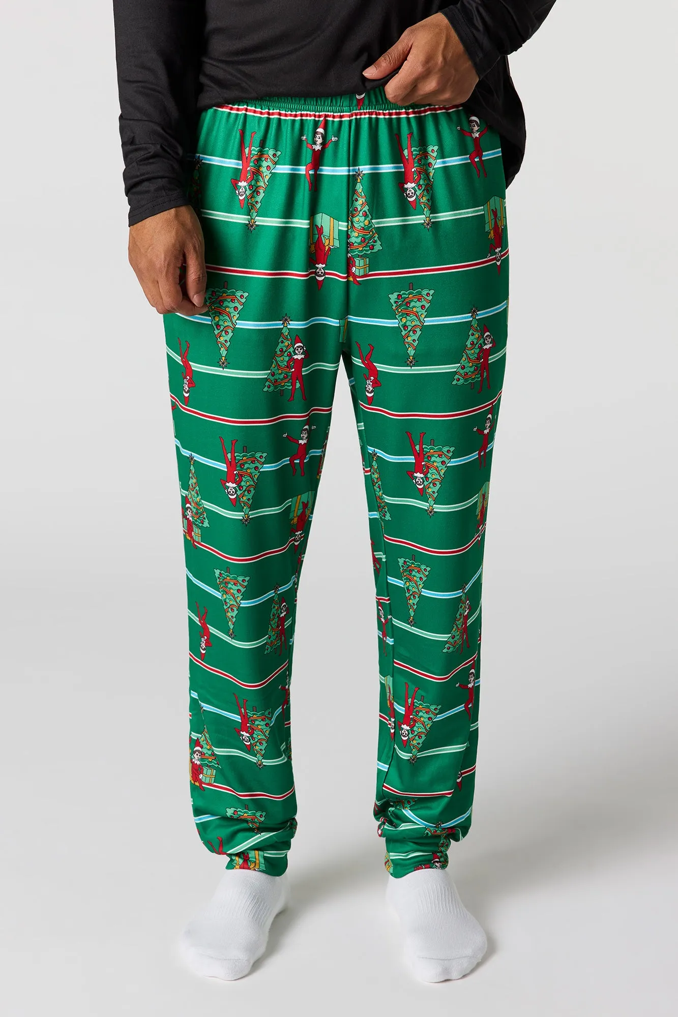 Mens Fammy Jammies Gift Elf on the Shelf Pajama Set sold by Urban Planet product image thumbnail 3