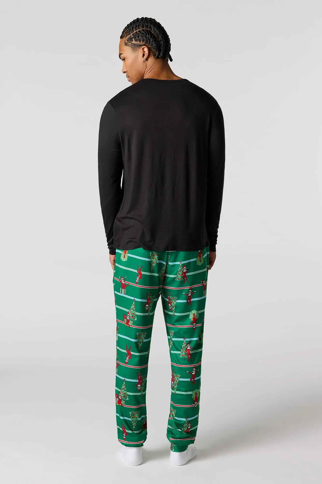 Mens Fammy Jammies Gift Elf on the Shelf Pajama Set sold by Urban Planet product image thumbnail 4