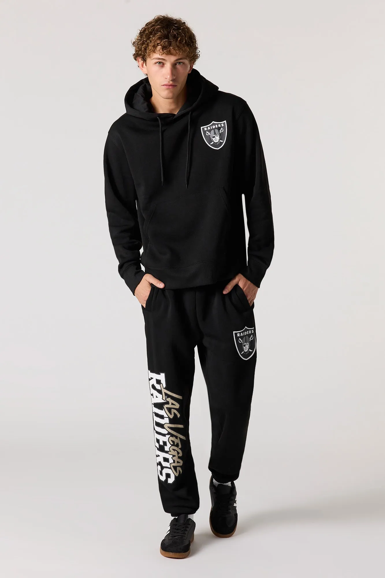 Las Vegas Raiders Football Graphic Fleece Jogger sold by Urban Planet product image thumbnail 2