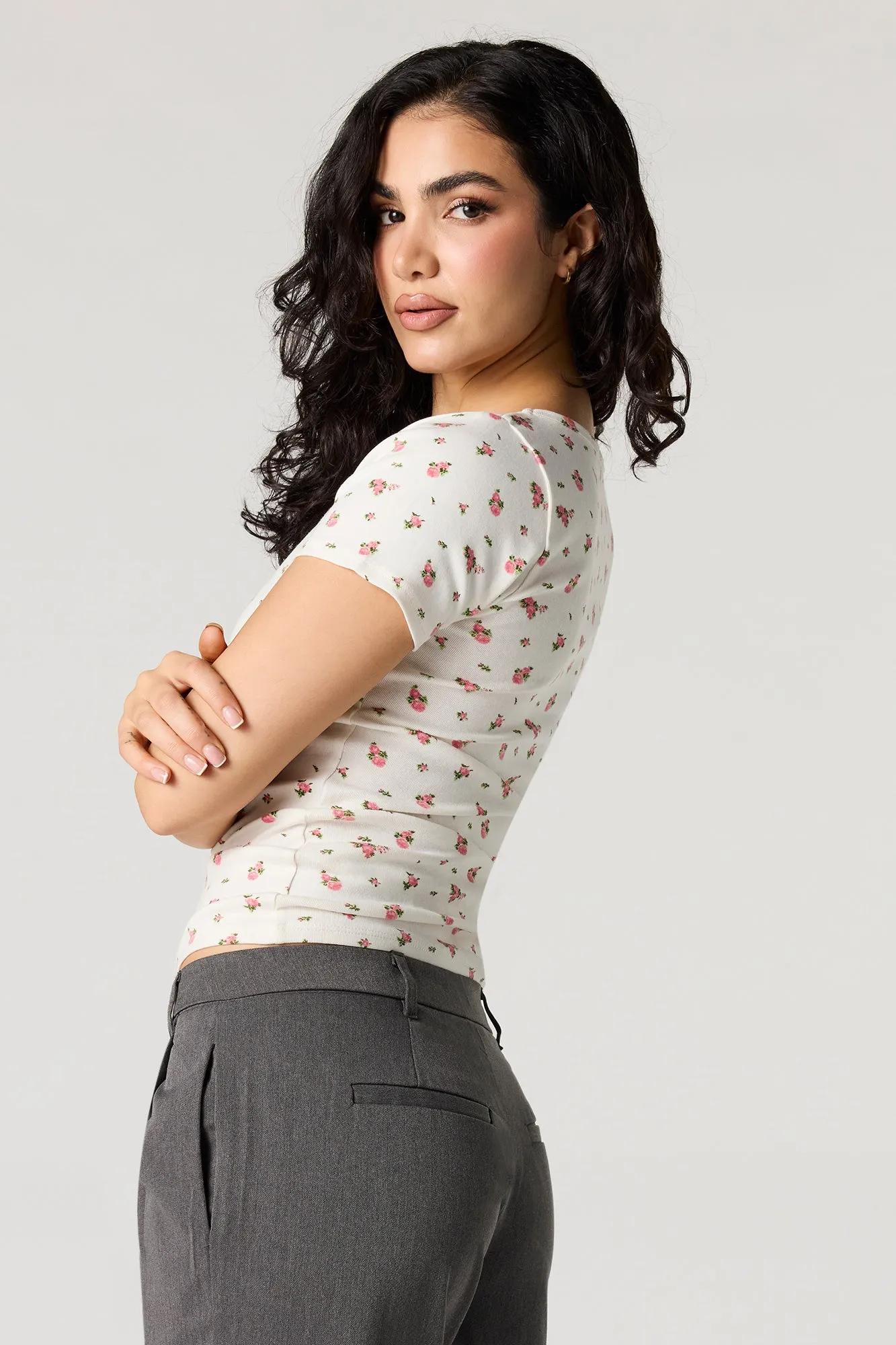 V-Neck T-Shirt sold by Urban Planet product image thumbnail 2