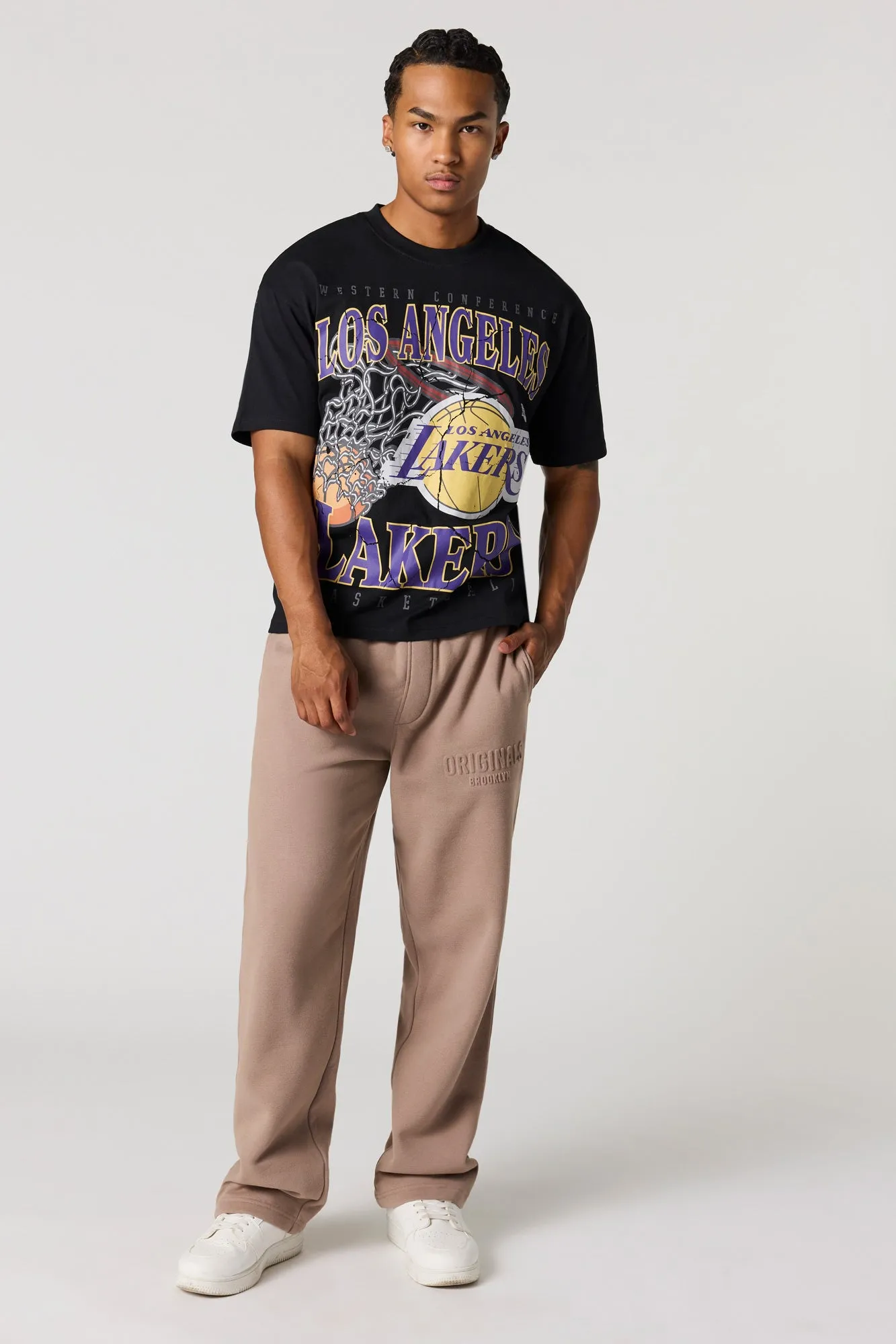 LA Lakers Relaxed Graphic T-Shirt sold by Urban Planet product image thumbnail 3