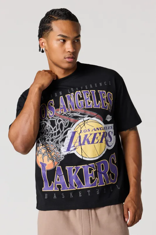 LA Lakers Relaxed Graphic T-Shirt sold by Urban Planet