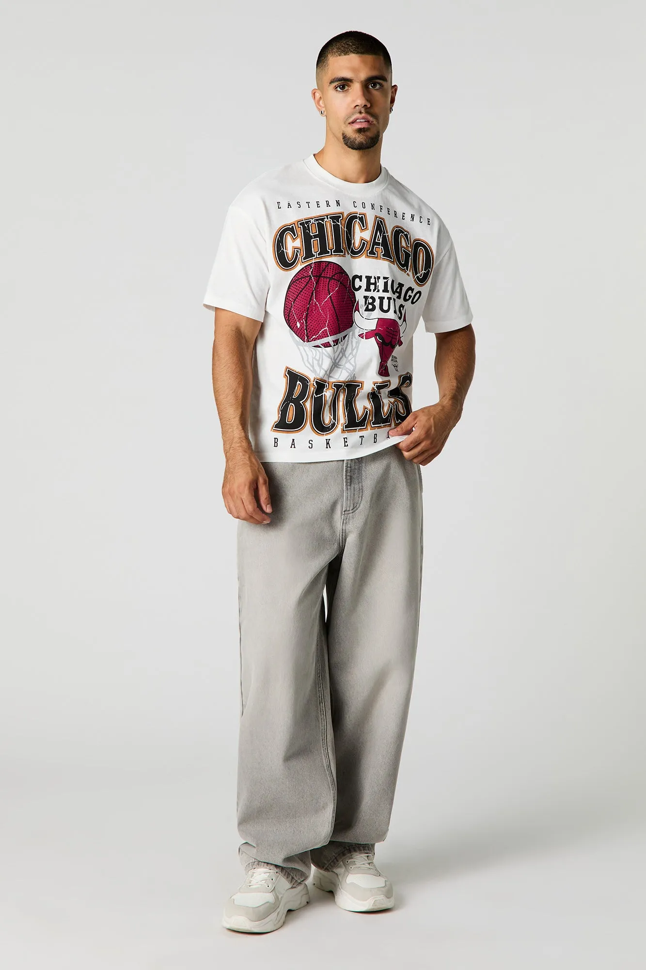 Chicago Bulls Raiders Graphic T-Shirt sold by Urban Planet product image thumbnail 3