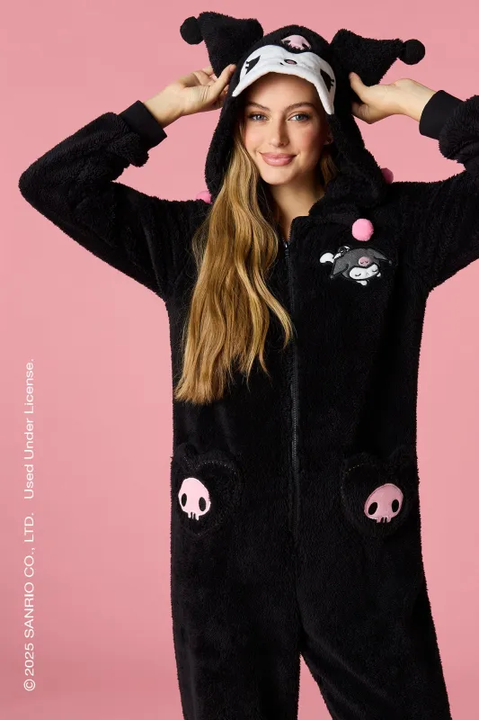 Kuromi™ 3D Sherpa Onesie sold by Urban Planet