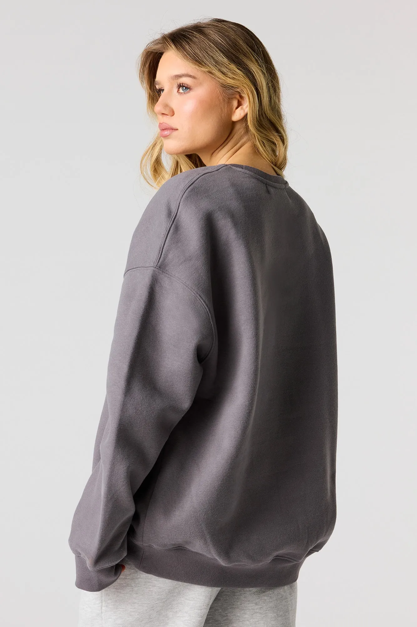 Luxe Fleece Oversized Sweatshirt sold by Urban Planet product image thumbnail 5