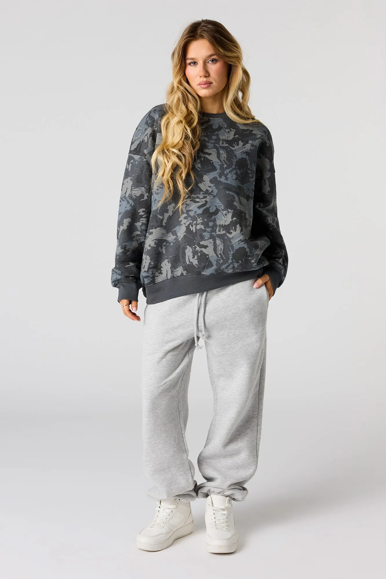 Luxe Fleece Oversized Sweatshirt sold by Urban Planet product image thumbnail 3