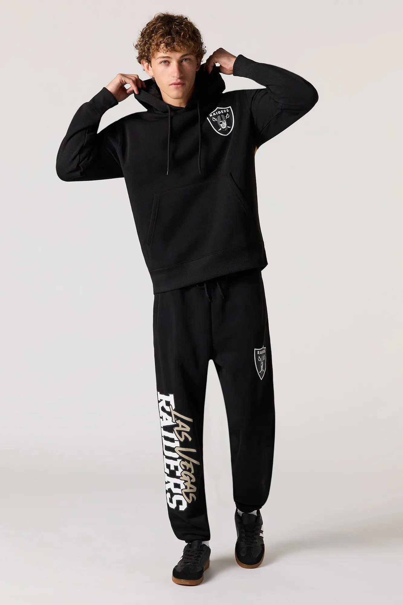 Las Vegas Raiders Football Graphic Fleece Hoodie sold by Urban Planet product image thumbnail 3