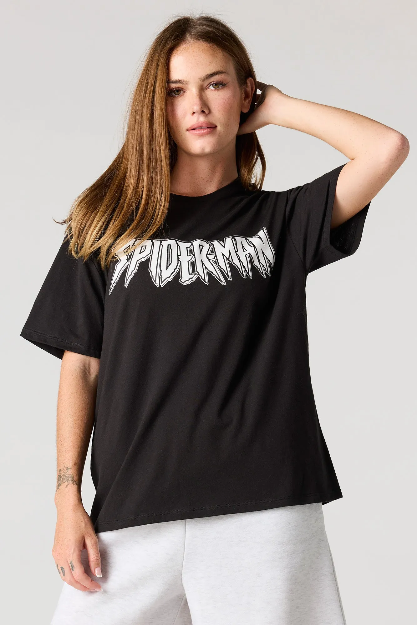 Spiderman Graphic Boyfriend T-Shirt sold by Urban Planet product image thumbnail 2