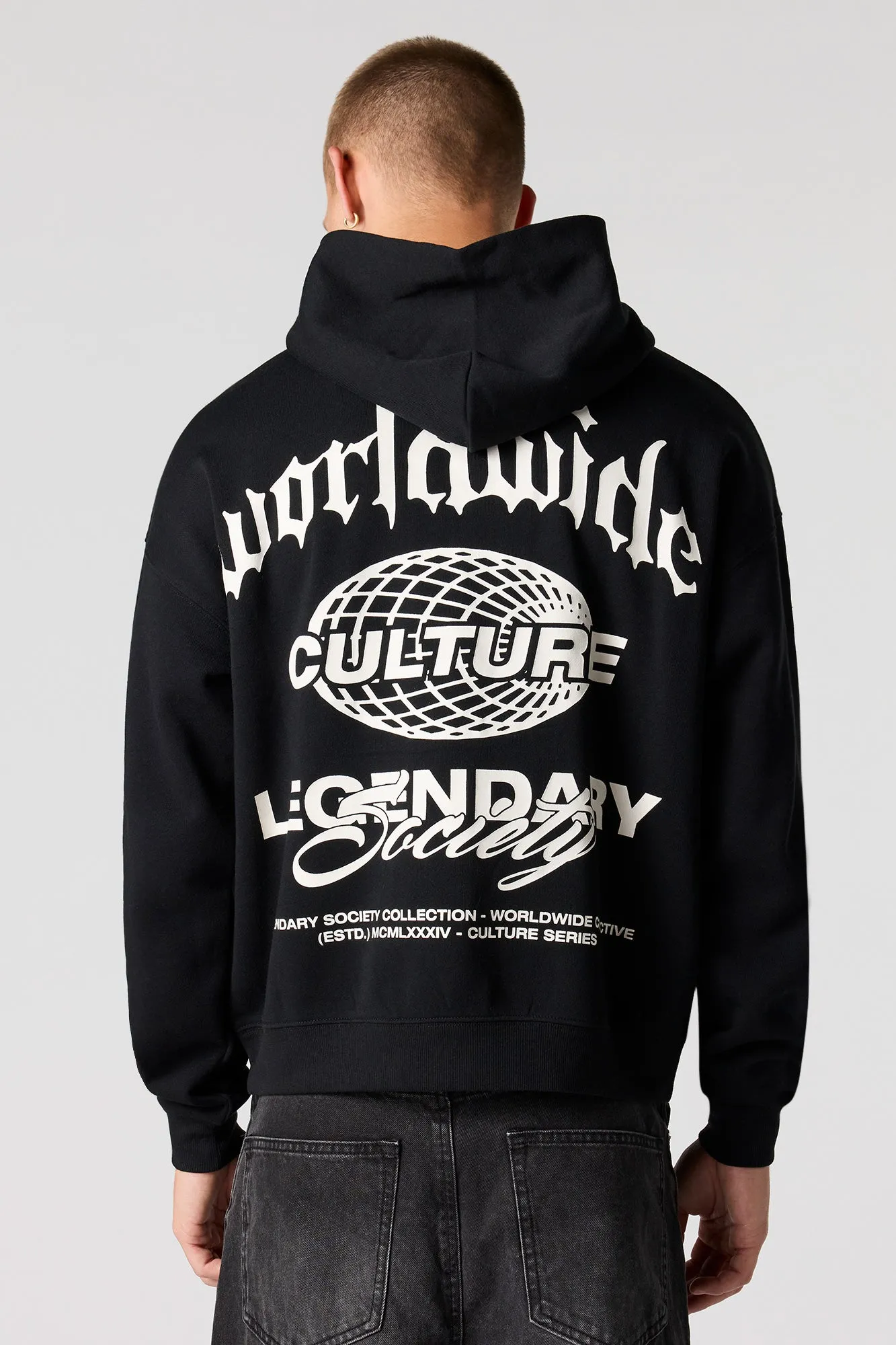 Reckless Patch Fleece Hoodie sold by Urban Planet product image thumbnail 4