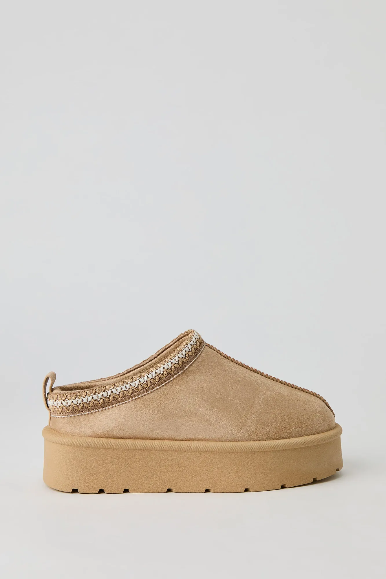 Faux Suede Embroidered Platform Booties sold by Urban Planet product image thumbnail 5