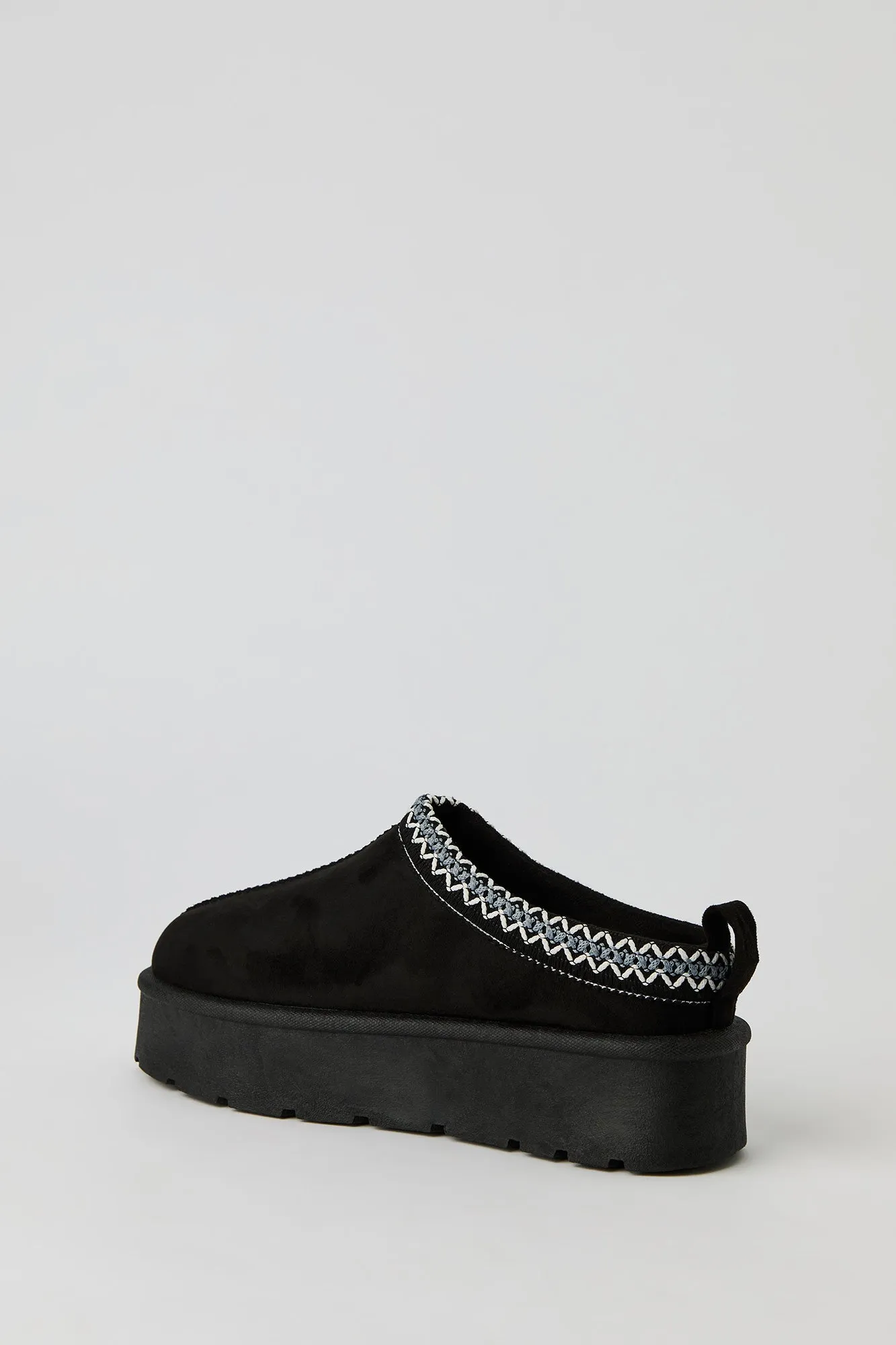 Faux Suede Embroidered Platform Booties sold by Urban Planet product image thumbnail 4