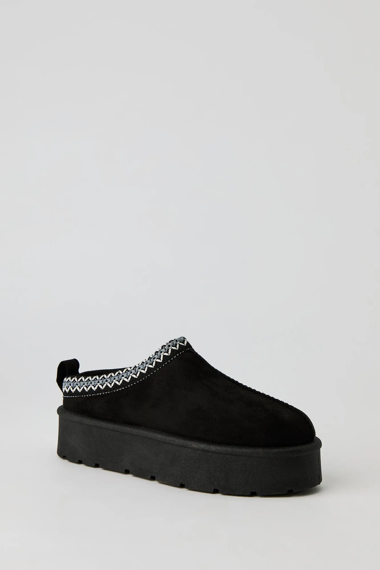 Faux Suede Embroidered Platform Booties sold by Urban Planet product image thumbnail 3