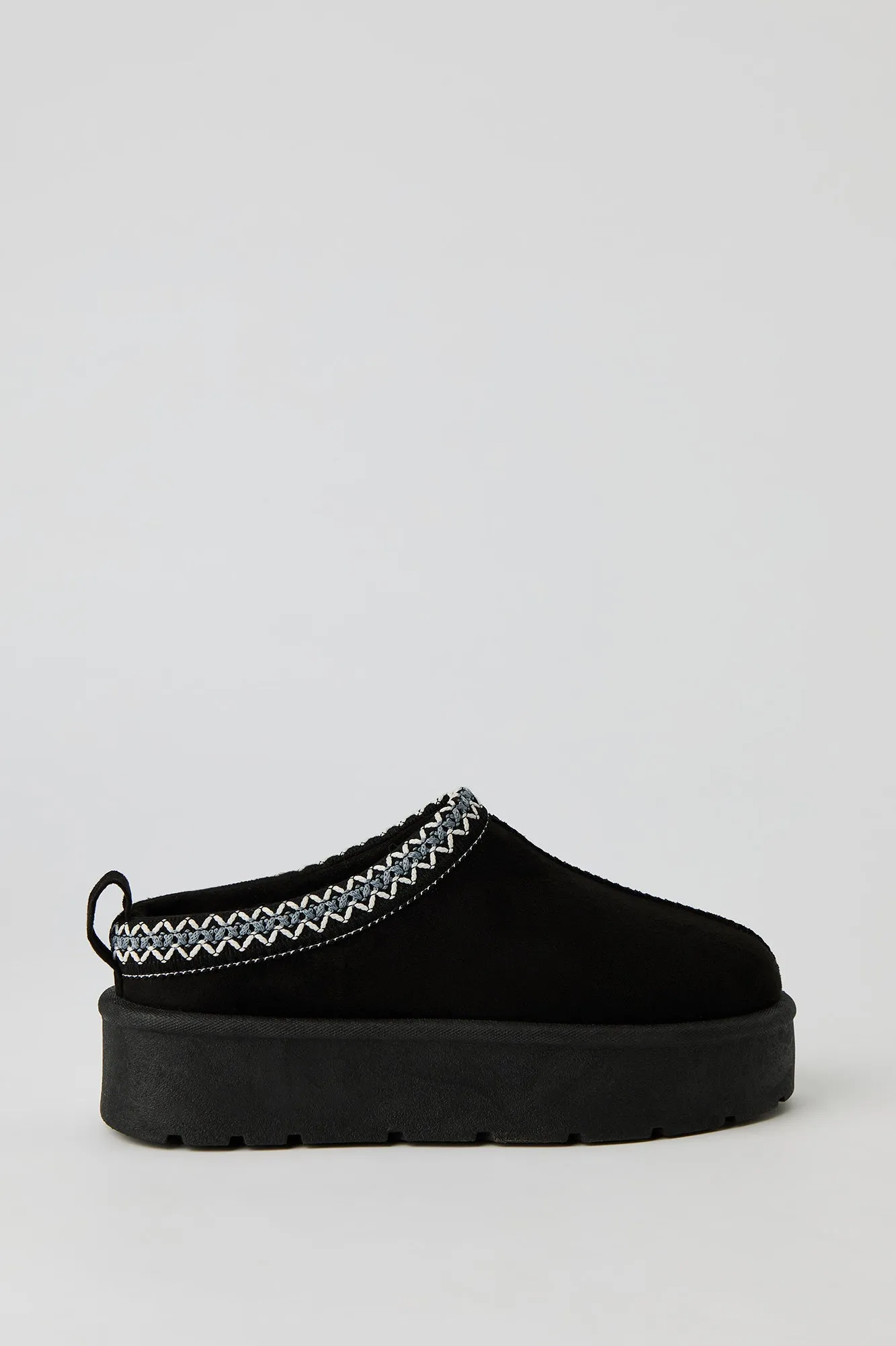 Faux Suede Embroidered Platform Booties sold by Urban Planet product image thumbnail 2