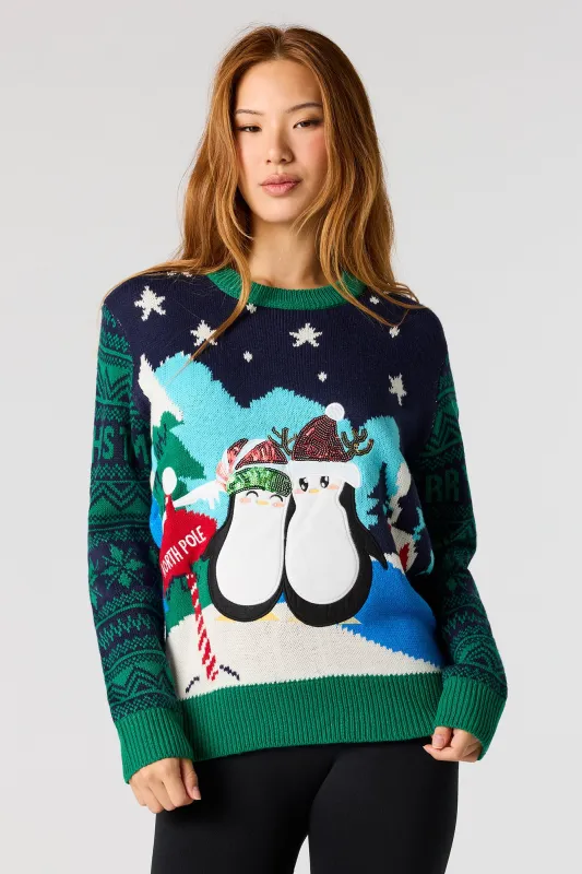 Penguin Christmas Sweater sold by Urban Planet