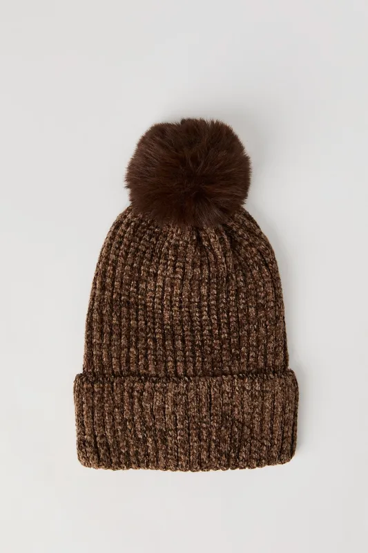 Chenille Ribbed Knit Beanie sold by Urban Planet