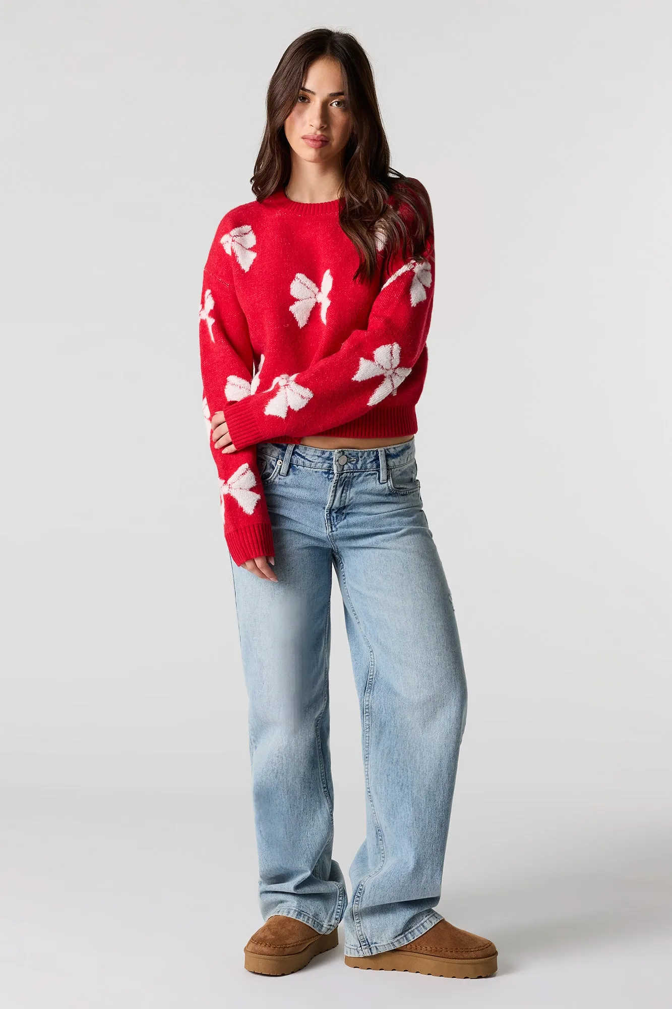 Mossy Jacquard Knit Christmas Sweater sold by Urban Planet product image thumbnail 3