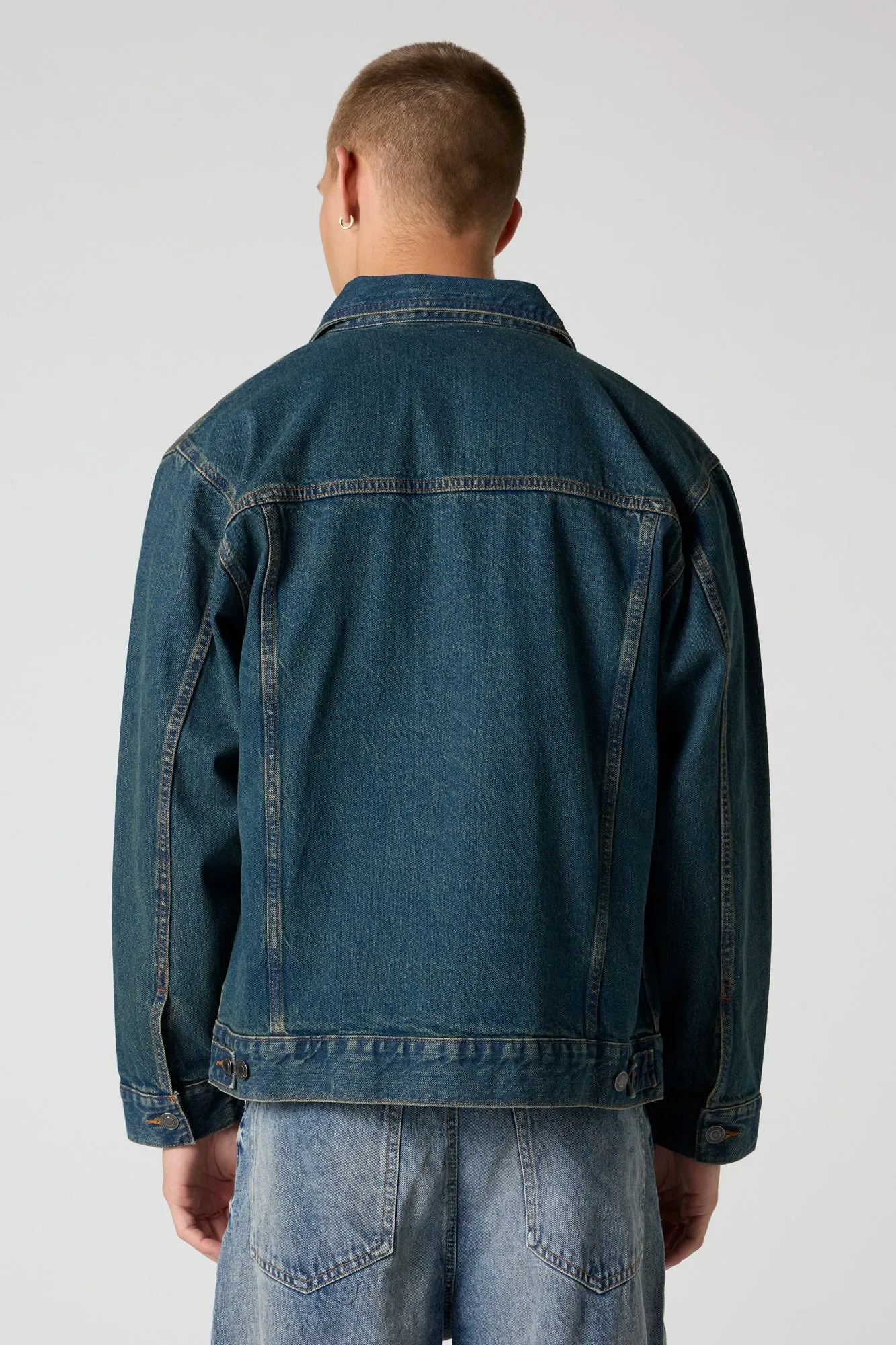 Relaxed Denim Trucker Jacket sold by Urban Planet product image thumbnail 2