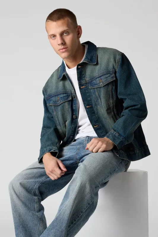 Relaxed Denim Trucker Jacket sold by Urban Planet