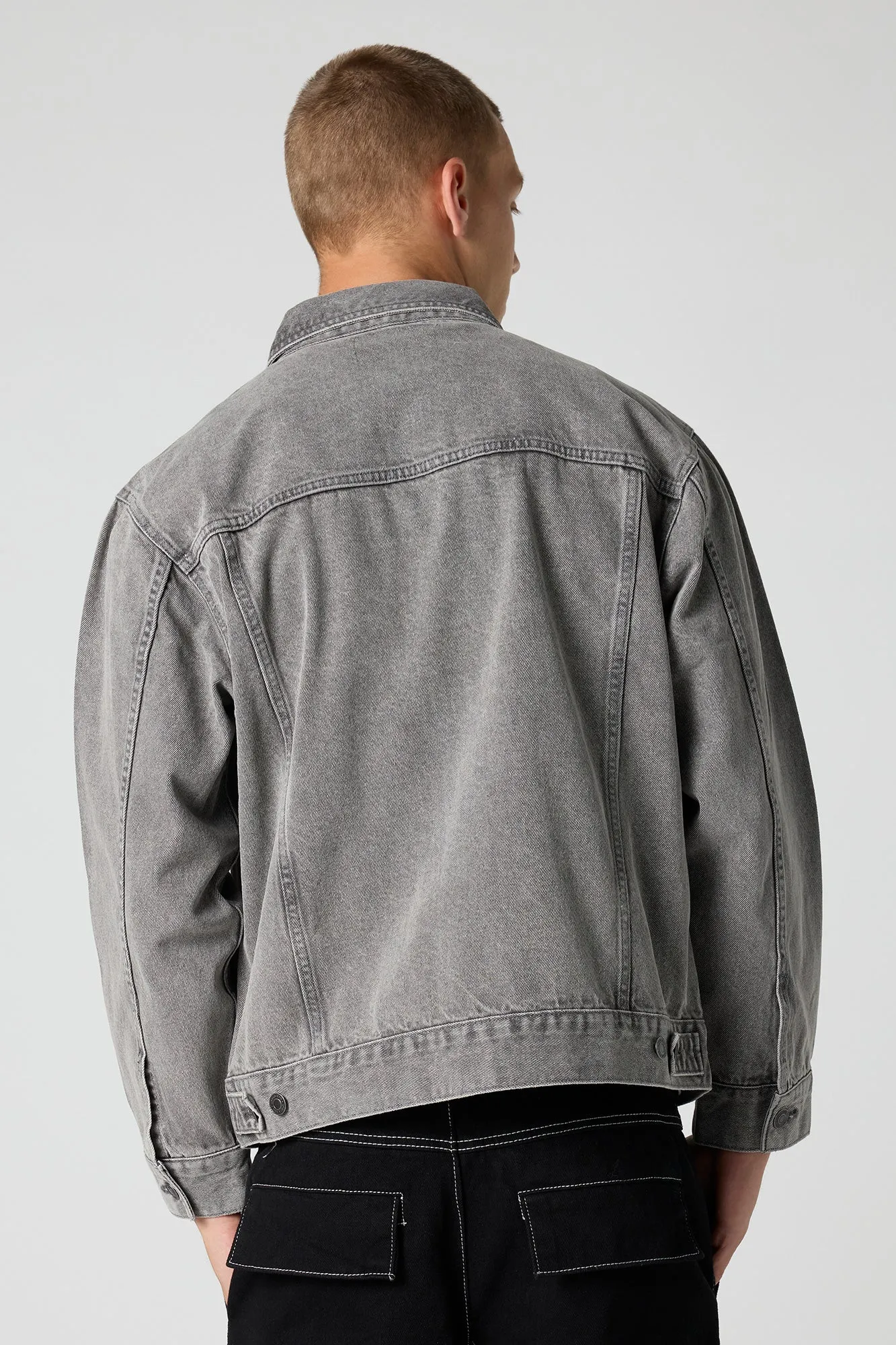 Relaxed Denim Trucker Jacket sold by Urban Planet product image thumbnail 2