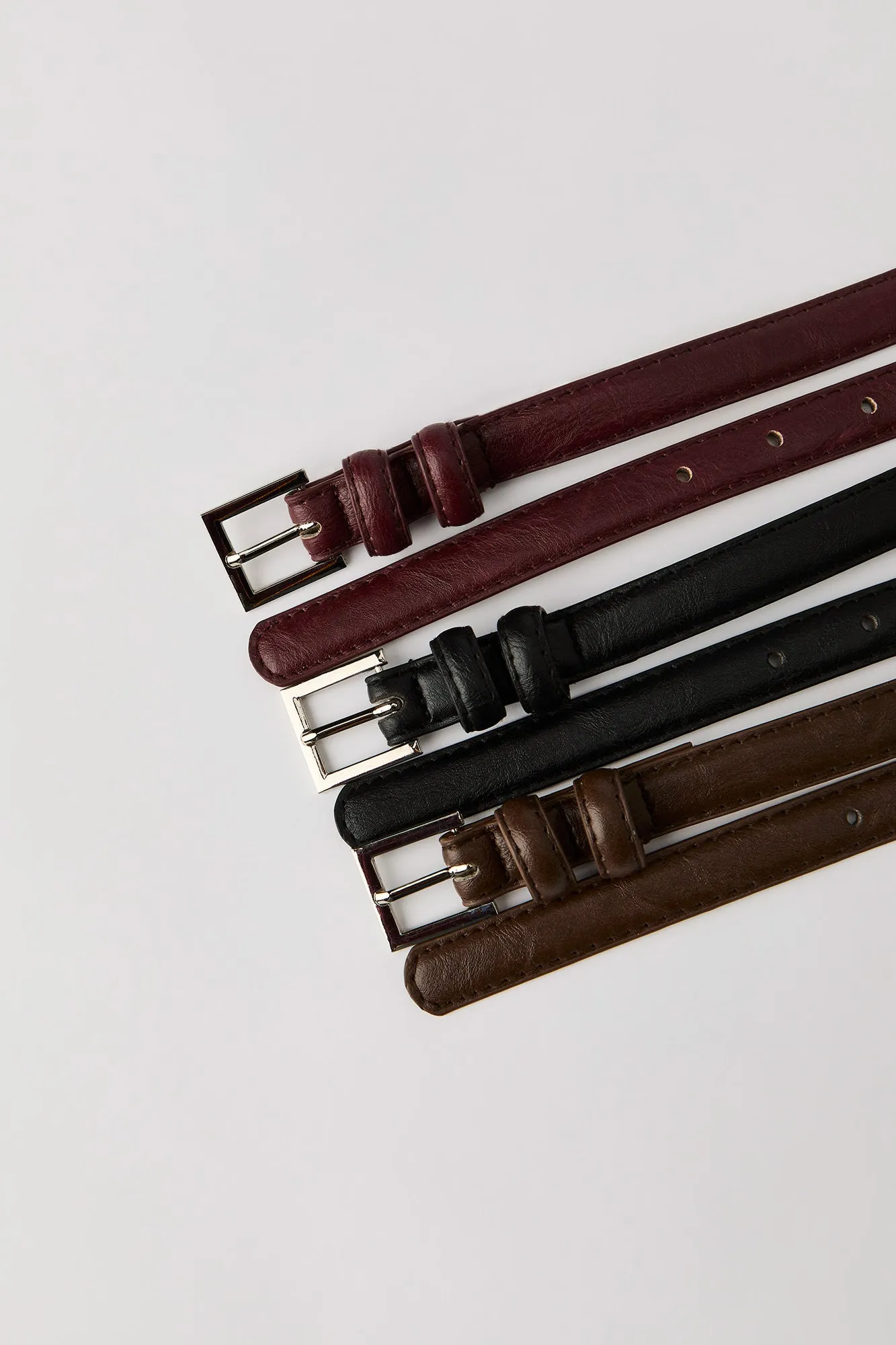 Thin Faux Leather Belt (3 Pack) sold by Urban Planet product image thumbnail 5