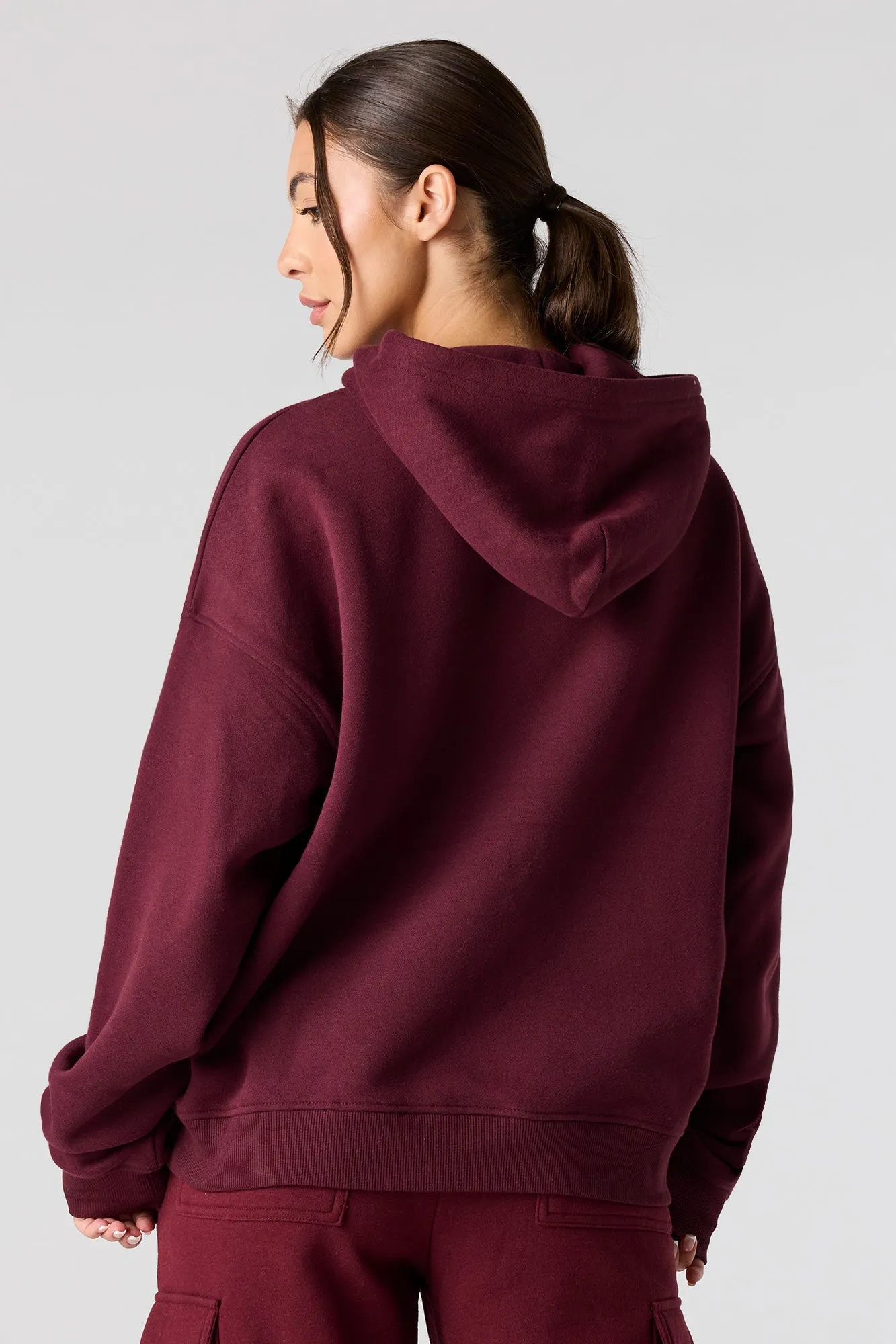 Luxe Fleece Boxy Hoodie sold by Urban Planet product image thumbnail 2