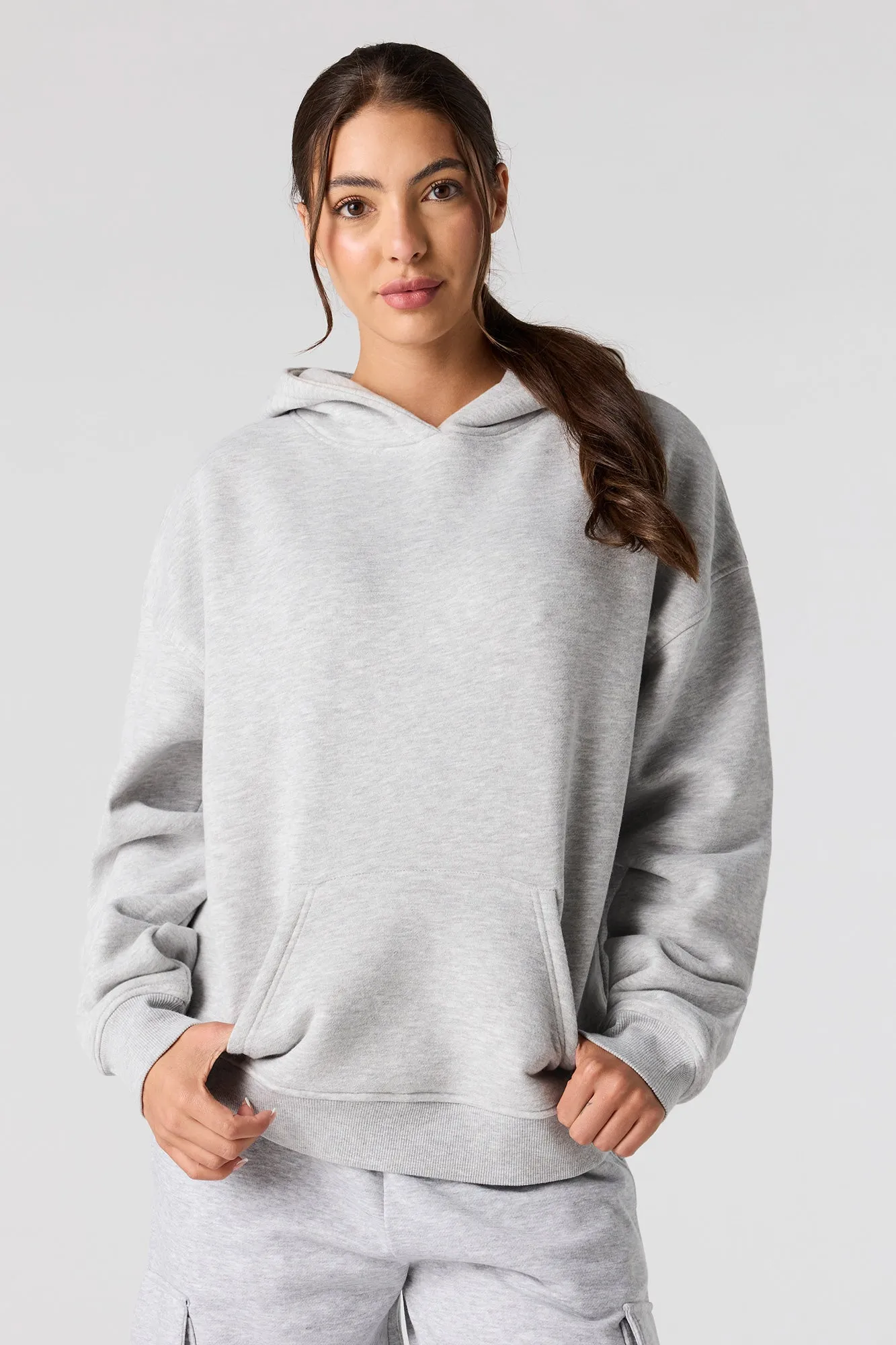 Luxe Fleece Boxy Hoodie sold by Urban Planet product image thumbnail 5
