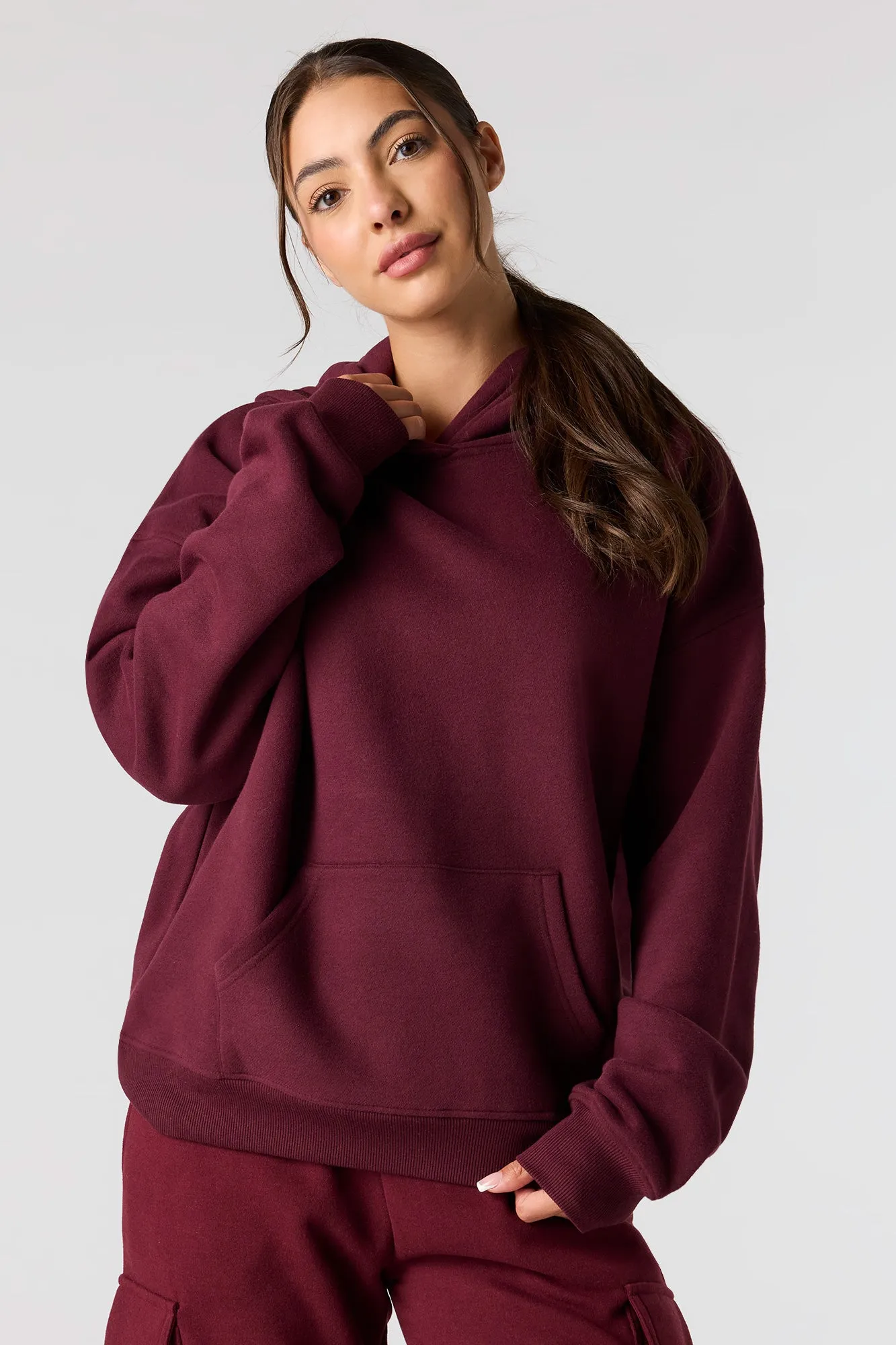 Luxe Fleece Boxy Hoodie sold by Urban Planet product image thumbnail 4