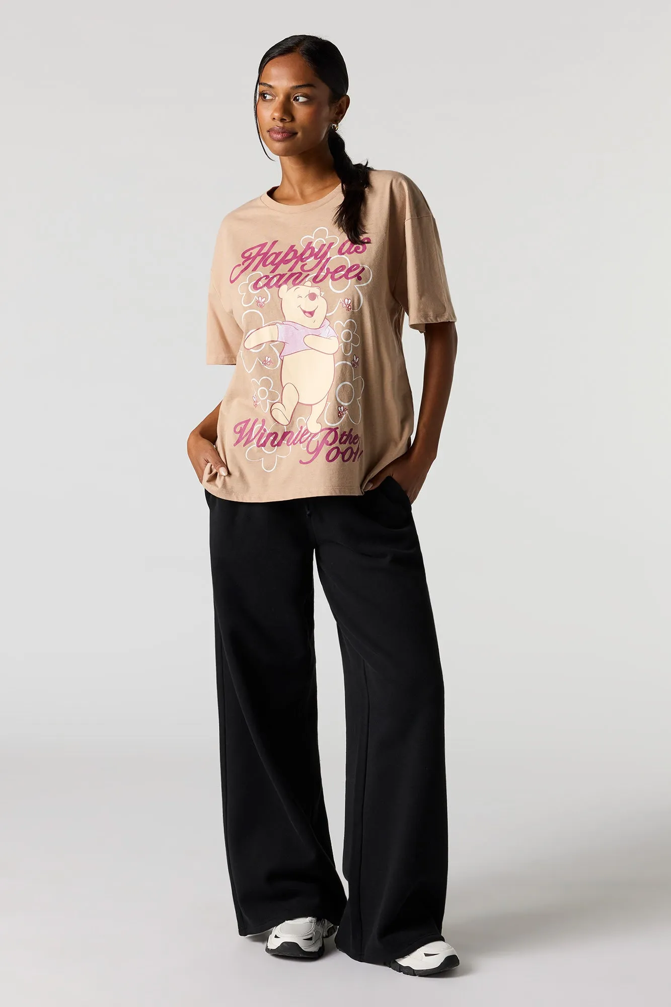 Winnie The Pooh Graphic Boyfriend T-Shirt sold by Urban Planet product image thumbnail 3