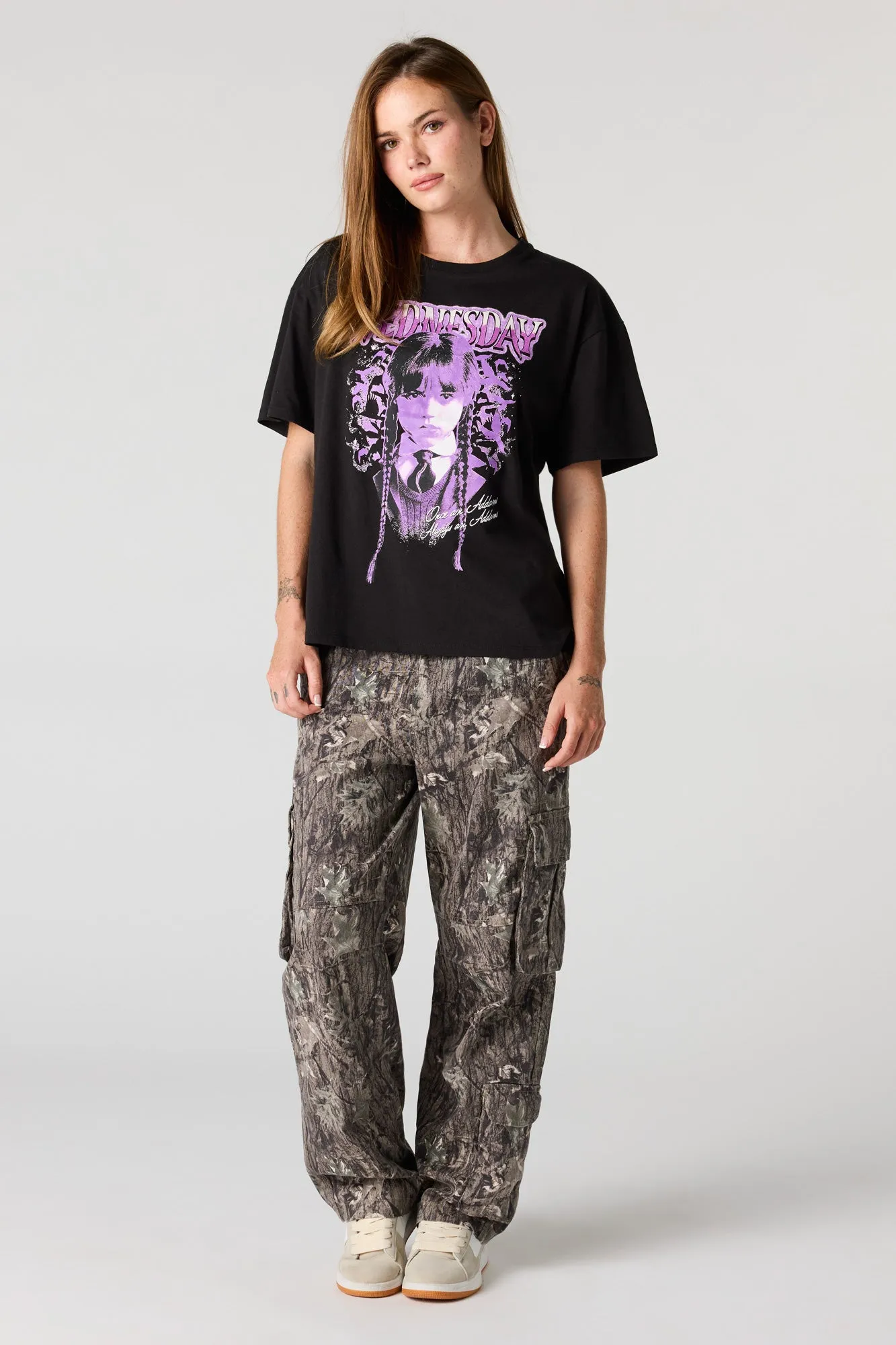 Wednesday Graphic Boyfriend T-Shirt sold by Urban Planet product image thumbnail 3