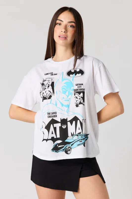 Batman Puff Print Boyfriend T-Shirt sold by Urban Planet