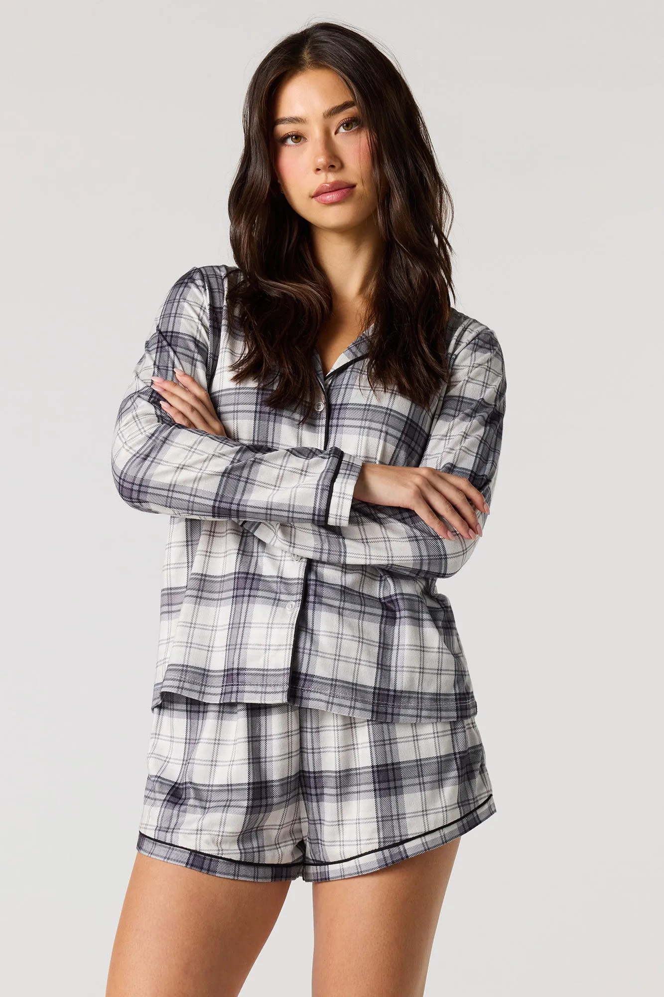 Flannel Pajama Short sold by Urban Planet product image thumbnail 4