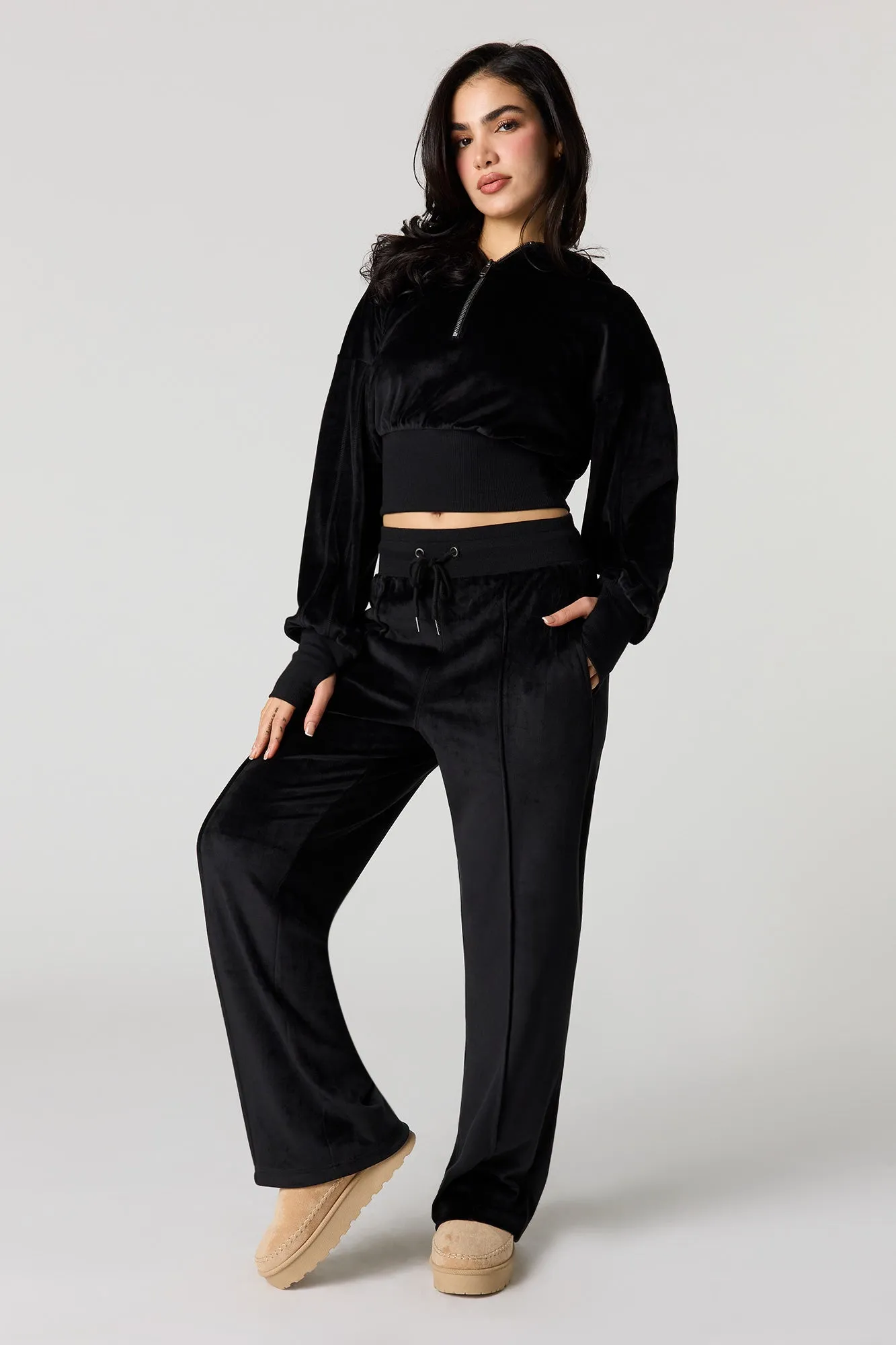 Velour Sweatpant sold by Urban Planet product image thumbnail 4