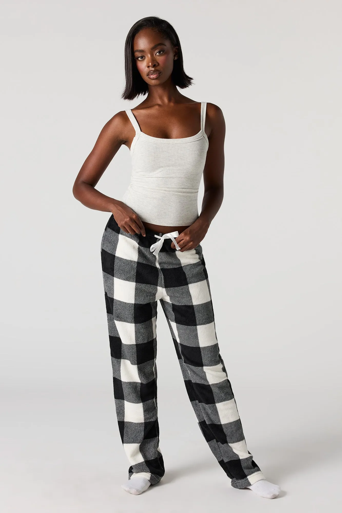 Printed Plush Pajama Pant sold by Urban Planet product image thumbnail 4