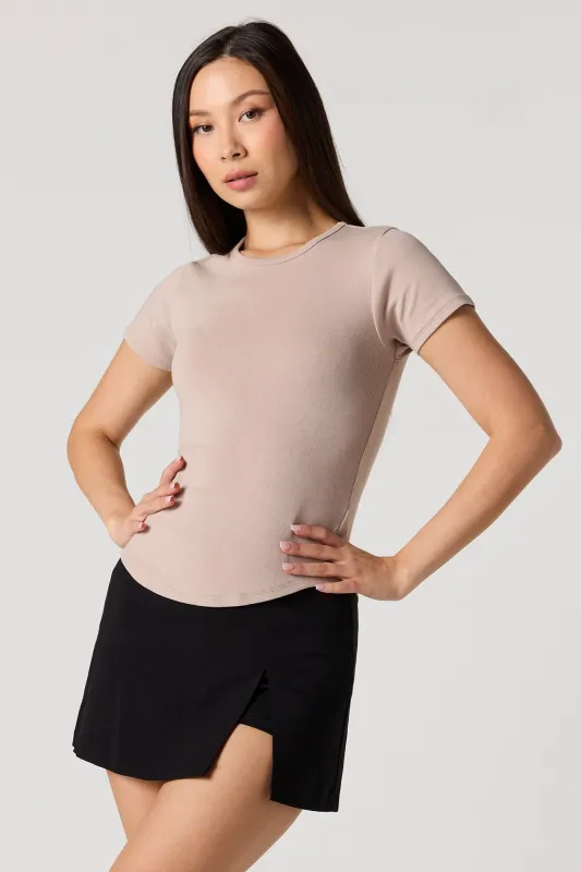 Ribbed Short Sleeve Top sold by Urban Planet