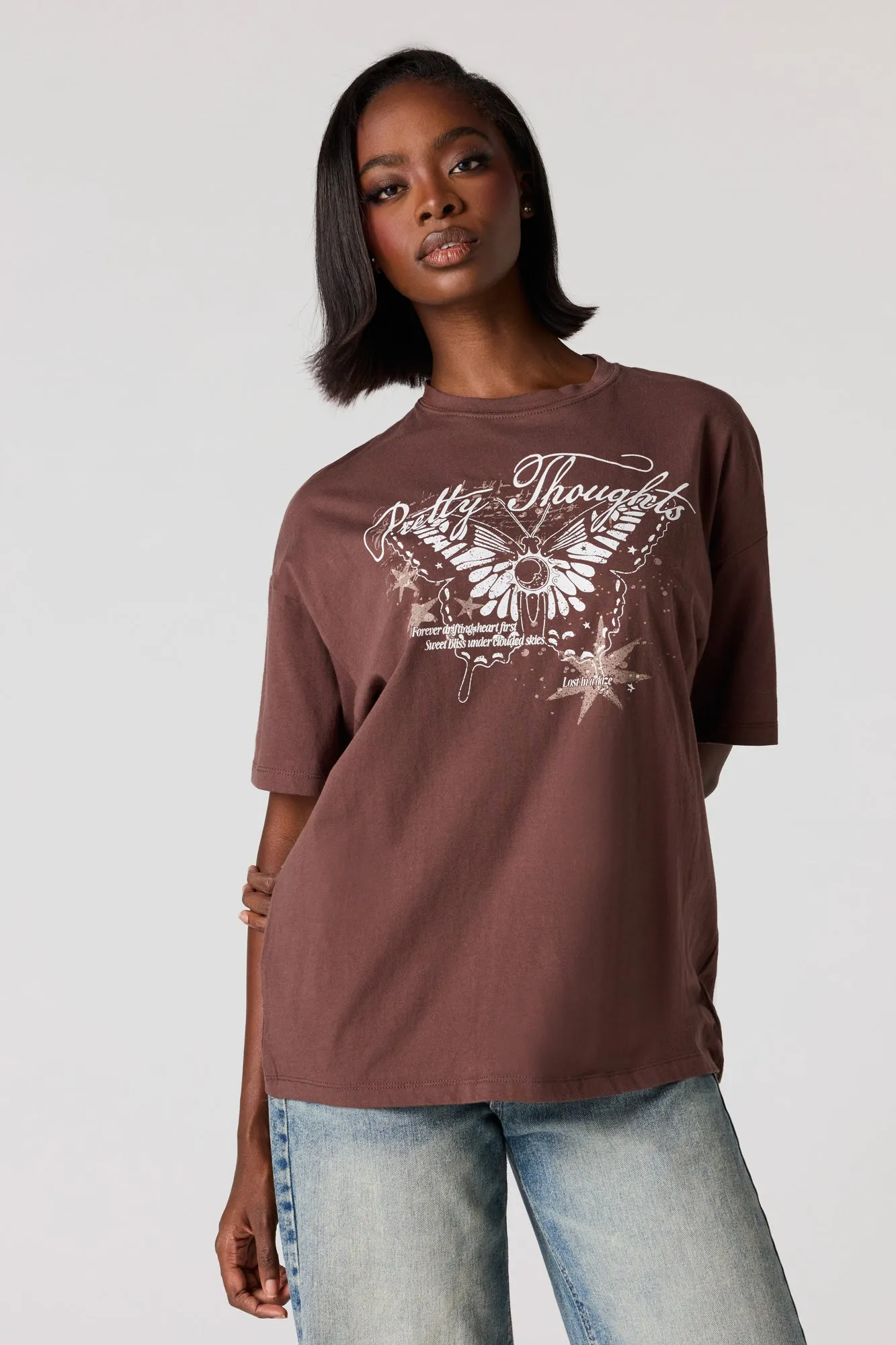 Oversized Mystic Graphic T-Shirt sold by Urban Planet product image thumbnail 4