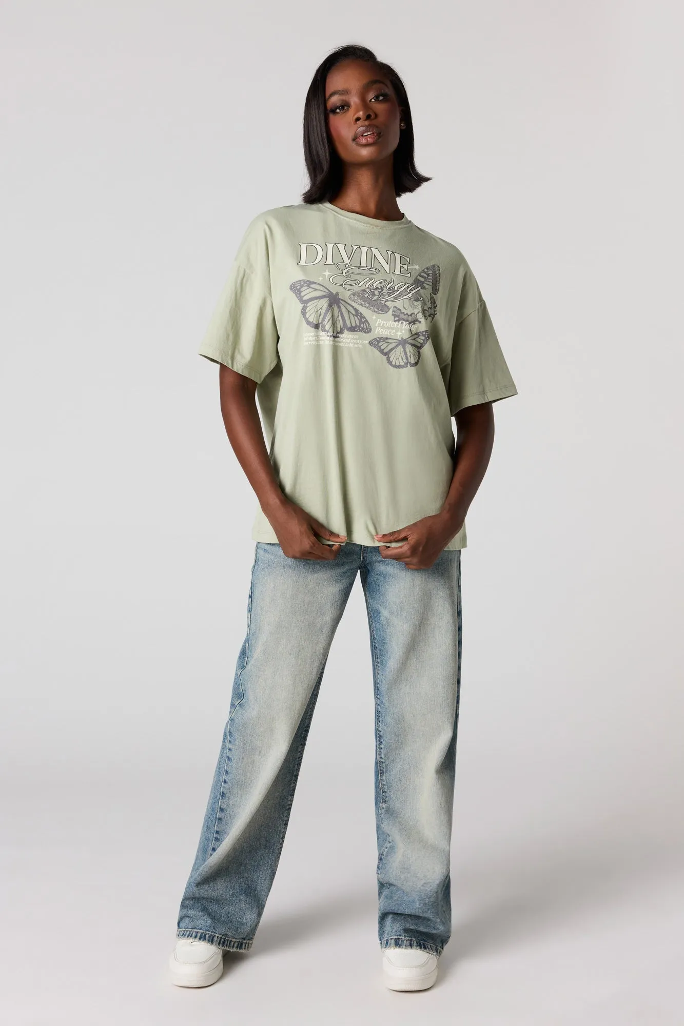 Oversized Mystic Graphic T-Shirt sold by Urban Planet product image thumbnail 3