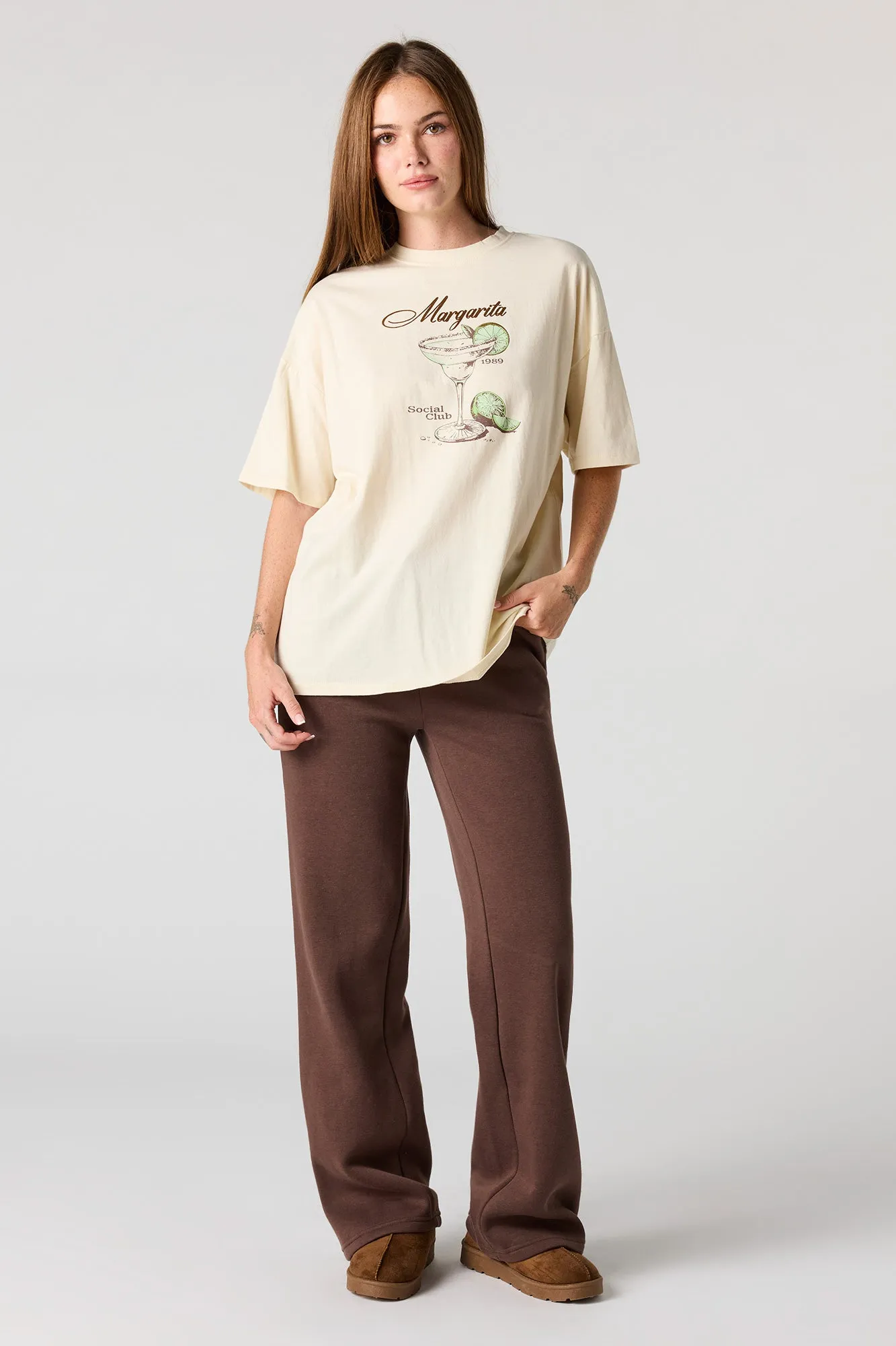 Cocktail Graphic Oversized T-Shirt sold by Urban Planet product image thumbnail 5