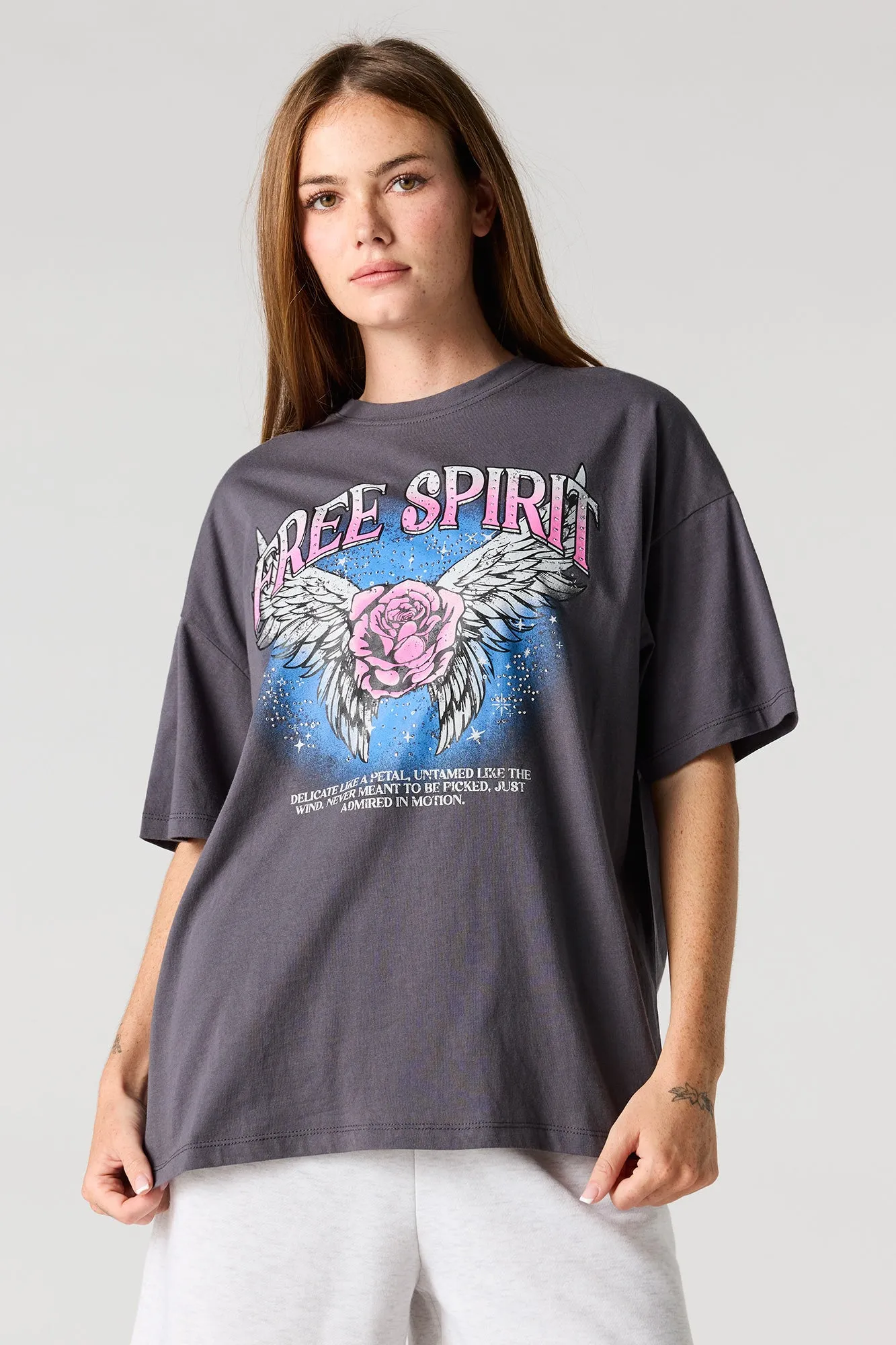 Graphic Oversized Boyfriend T-Shirt sold by Urban Planet product image thumbnail 3