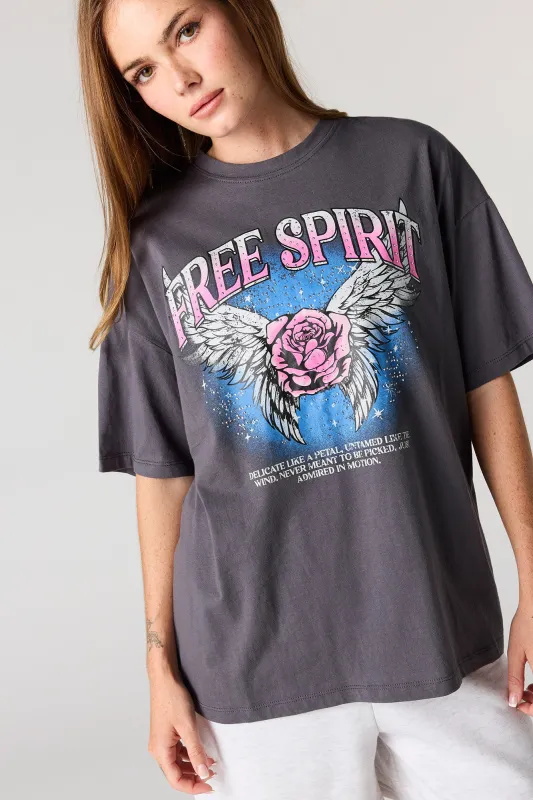 Graphic Oversized Boyfriend T-Shirt sold by Urban Planet